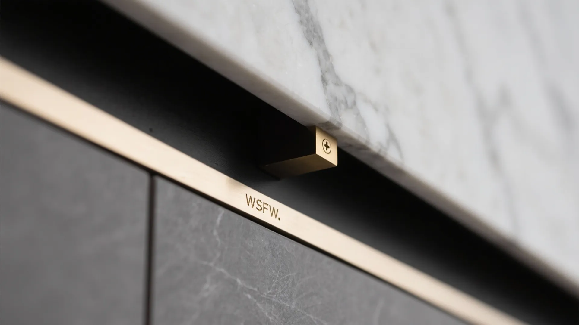 5) Mixed Metal Frame with Stone Backplate