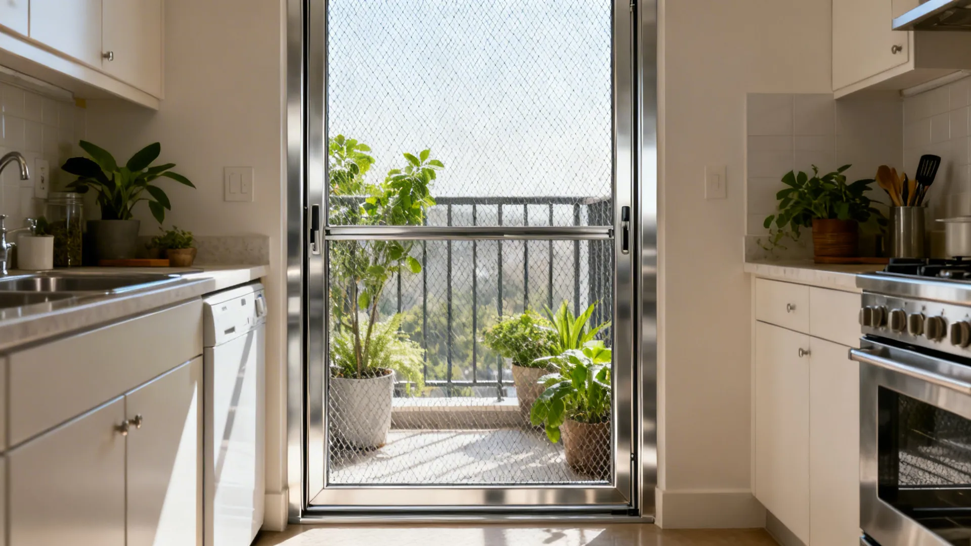 Steel Mesh Gate with Anti-Pest Detailing