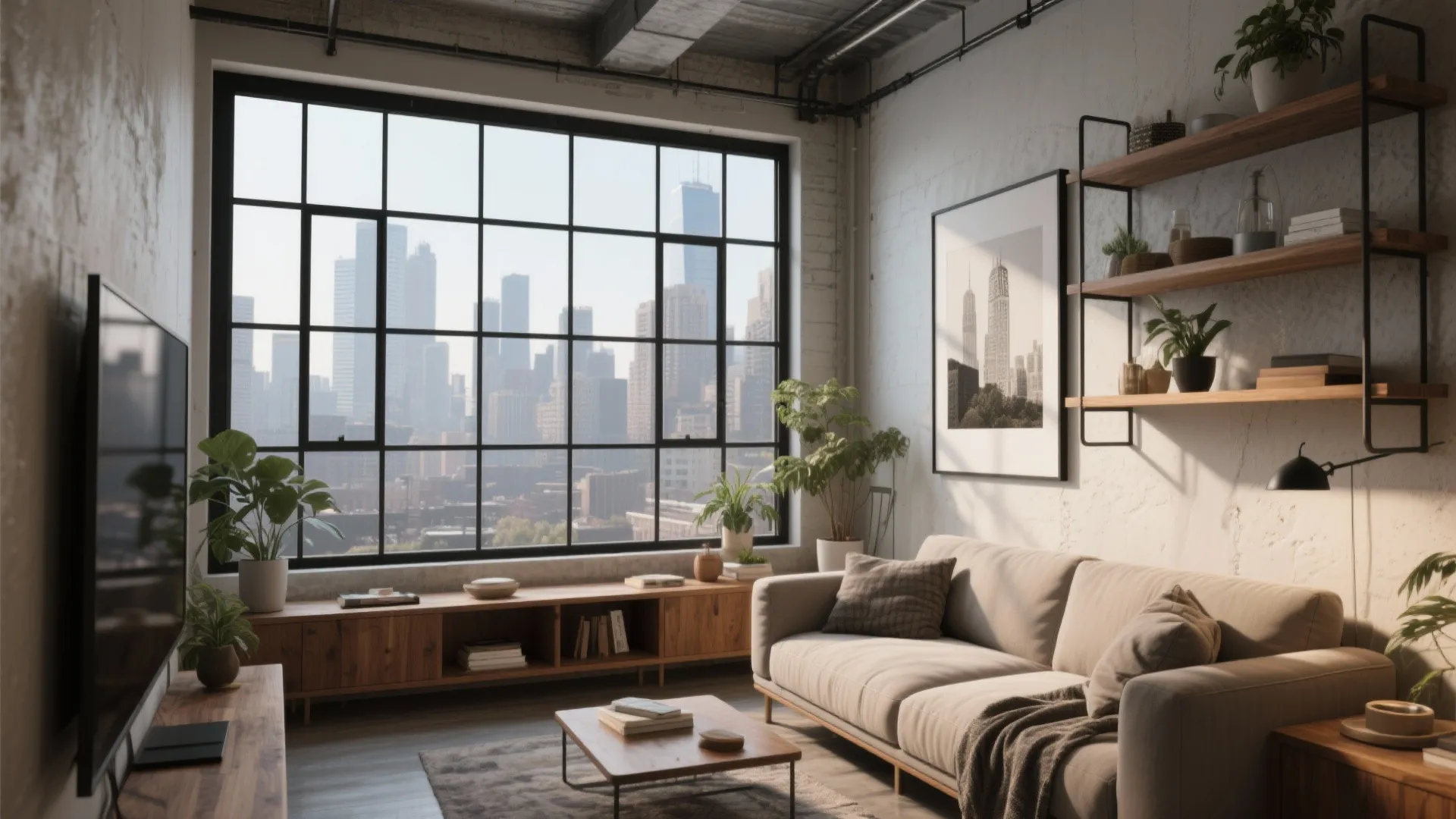 Steel-mullion grids for a modern loft vibe