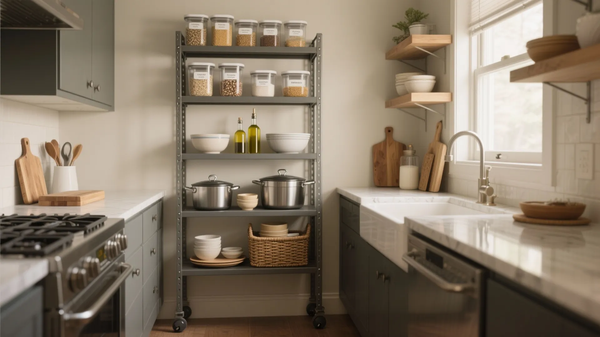 Steel Rack for Kitchen Storage: Maximize Every Inch: 1 Minute to Boost Kitchen Space with Steel Rack Solutions
