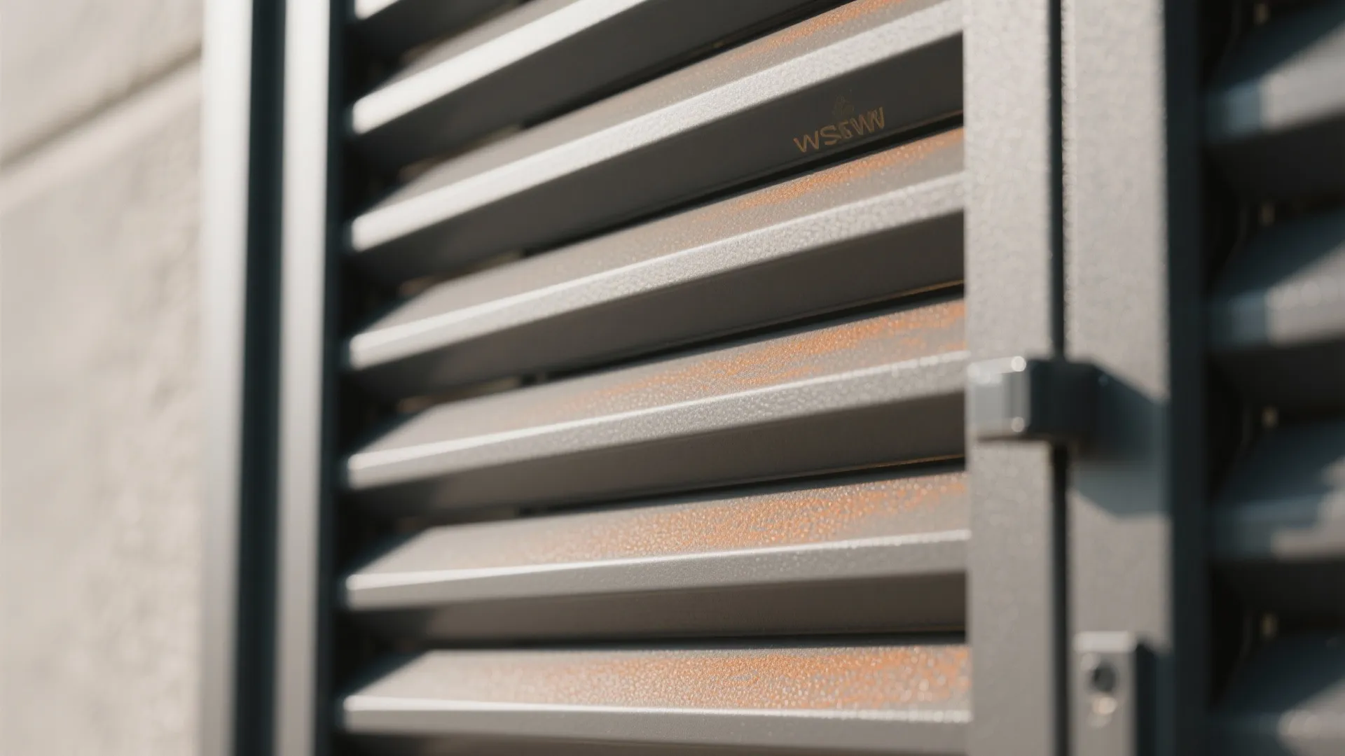 Minimal Steel Frame with Slatted Infill