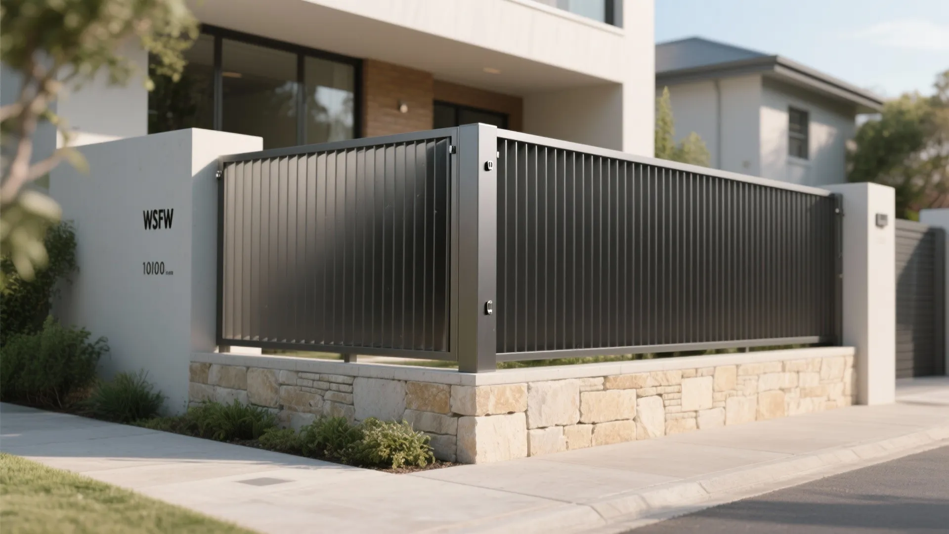 Steel-and-Stone Hybrid for a Modern Facade