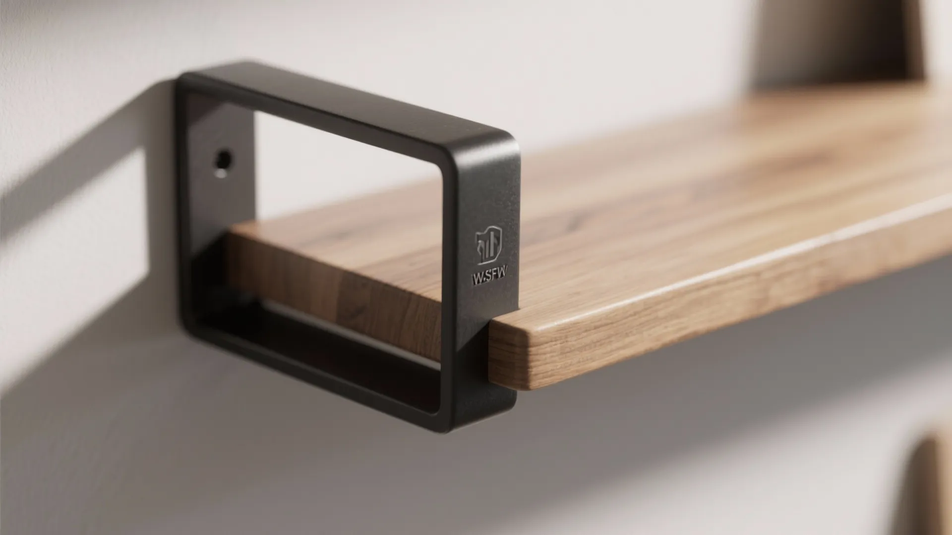 Mixed-Material Industrial Wall Shelves (Wood + Steel)