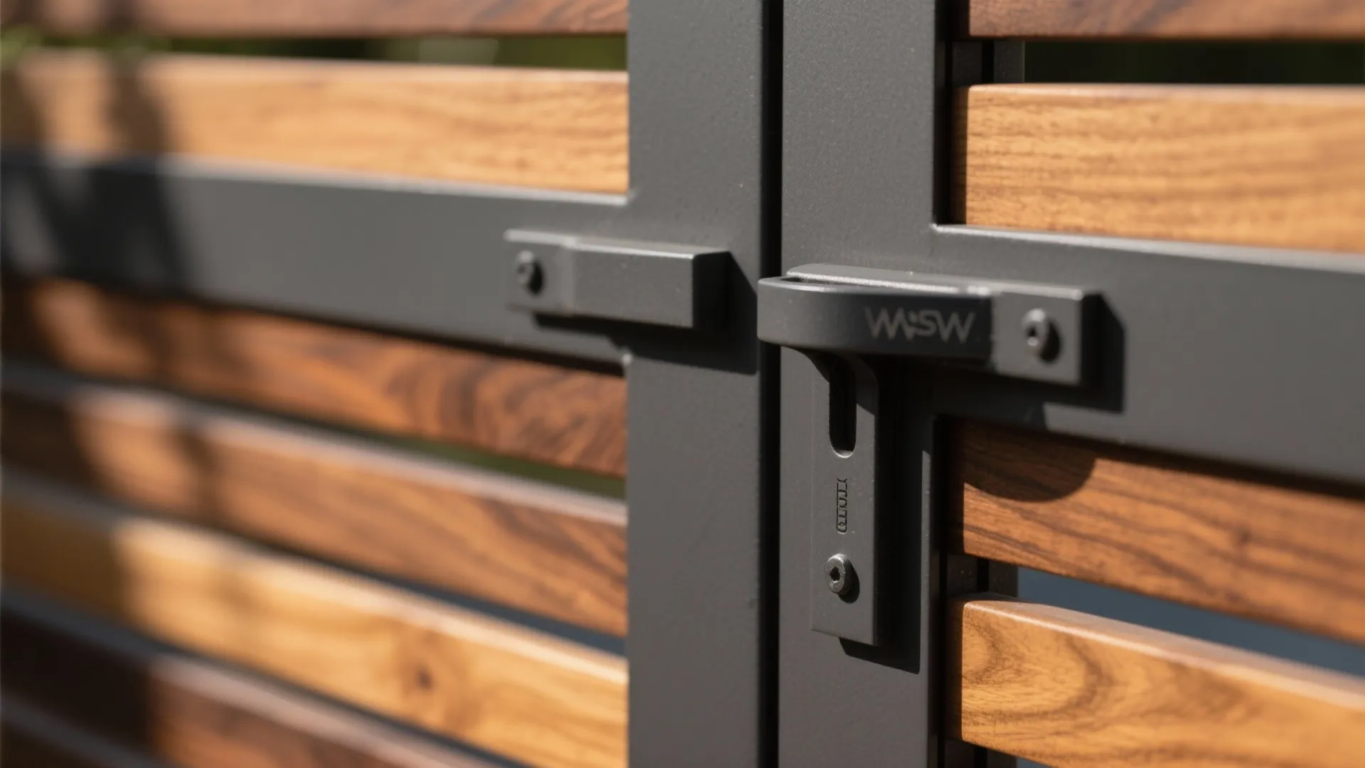 Mixed Materials: Steel Frame with Wood Inlays