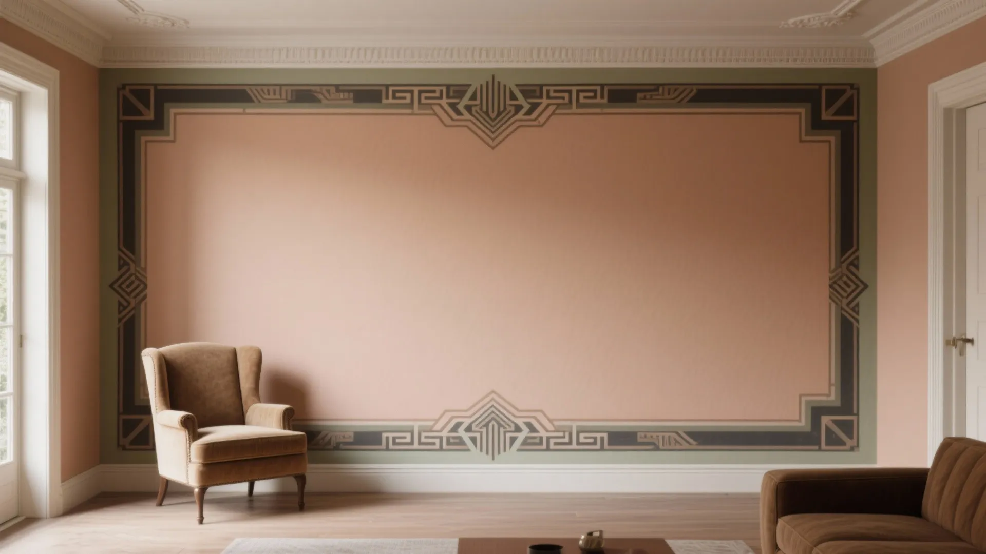 Hand-Painted Stencils and Borders