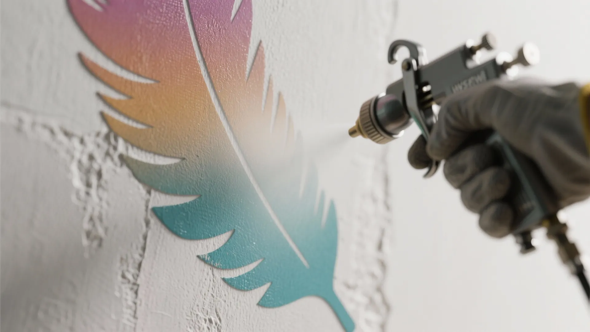 3. Try stencils and controlled fades for texture