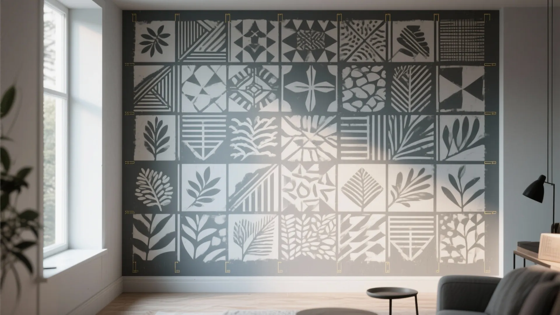2. Stenciled Motifs for Personality
