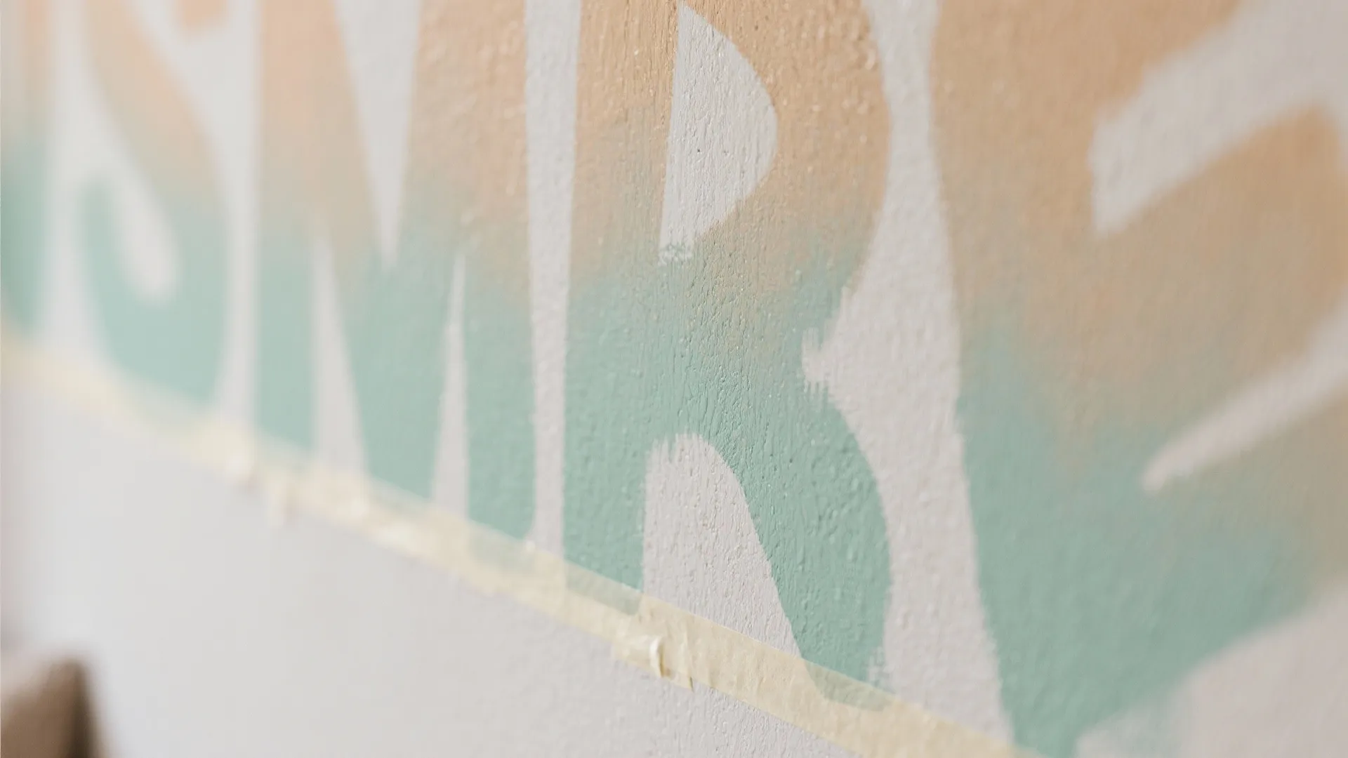 3. Stenciled patterns and textured fades