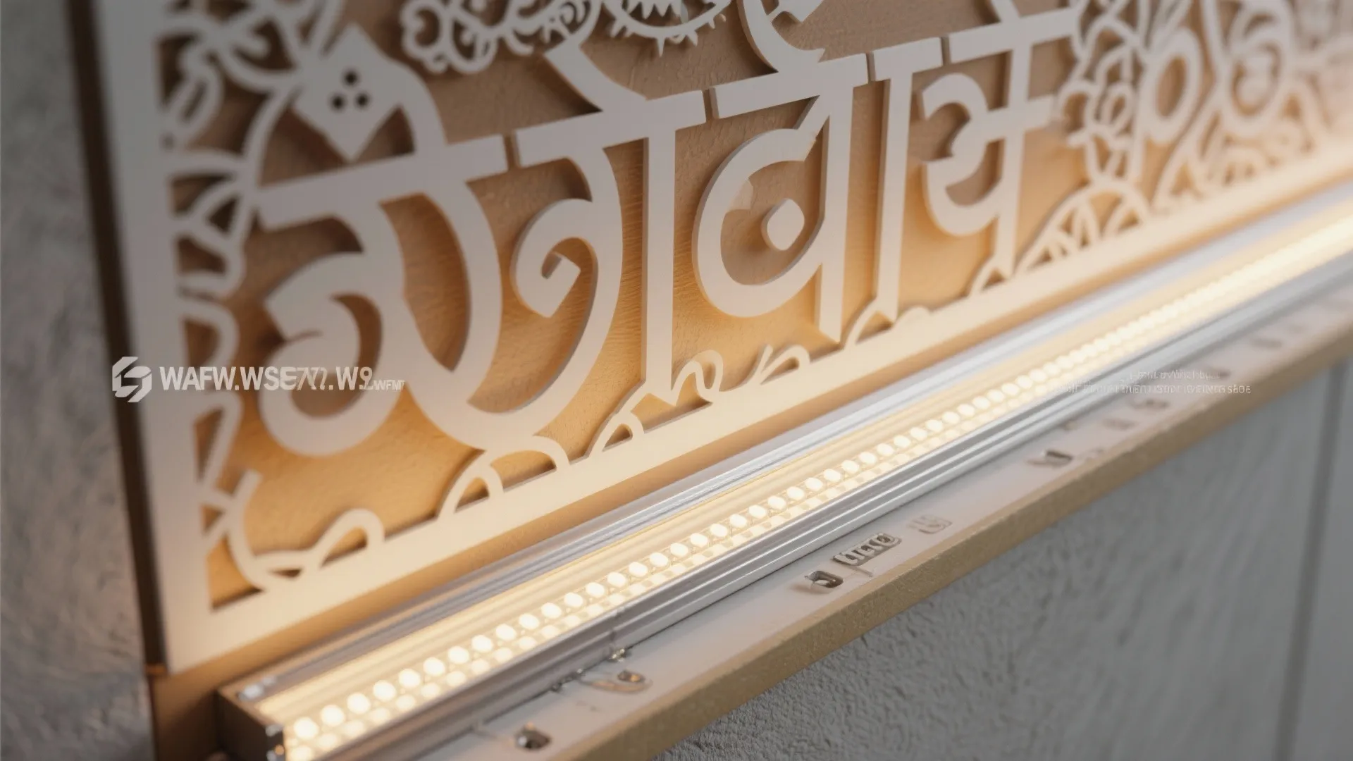 Smart Dimming with Sanskrit Stencil Glow