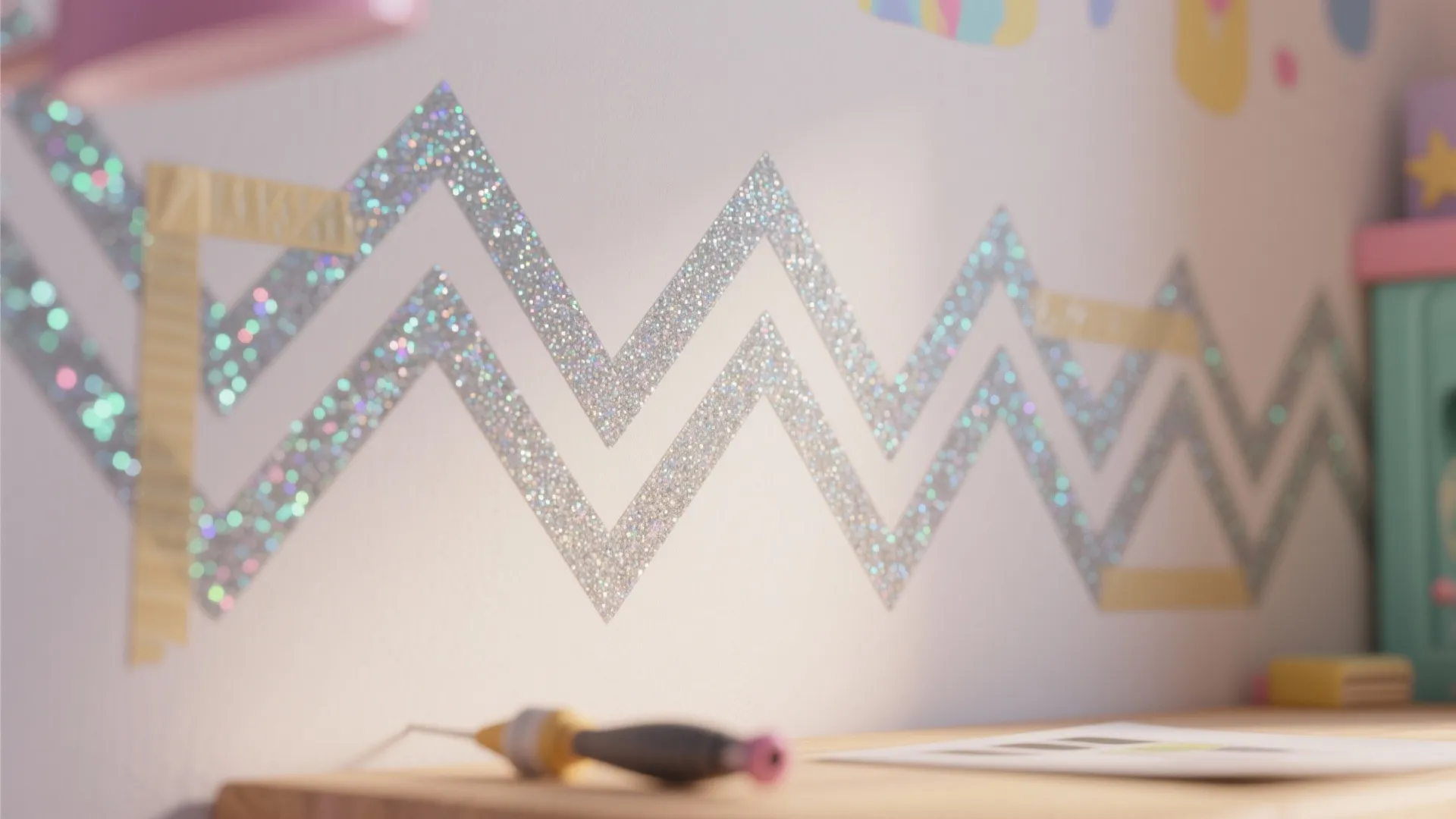 4. Stencils and Controlled Sparkle Patterns