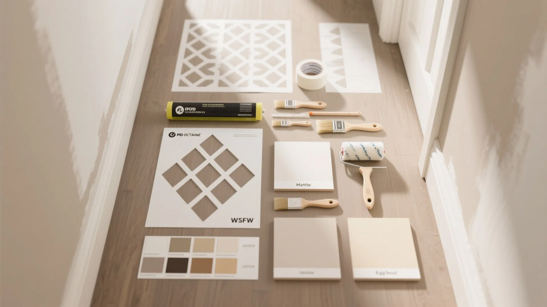 Soft Geometric Stencils for Light Play