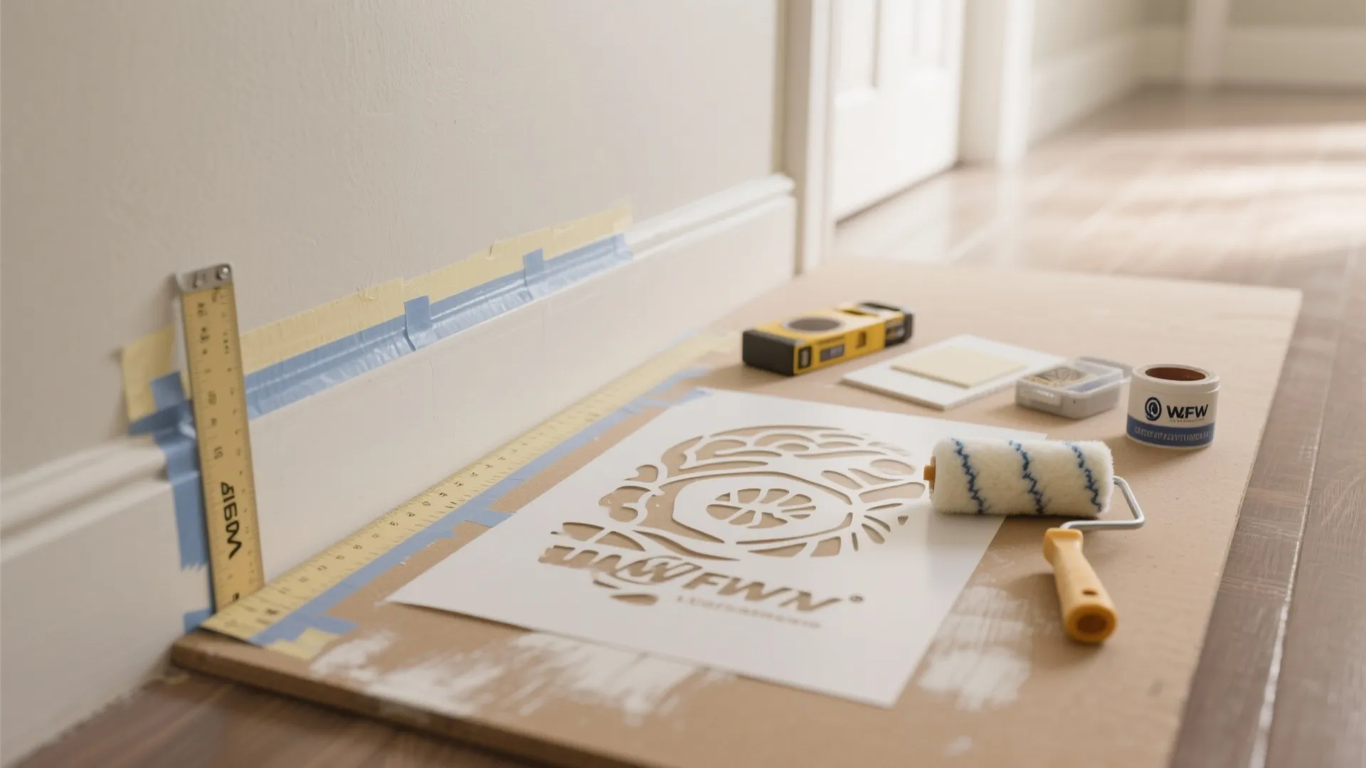 Patterned Tape or Stencil Borders