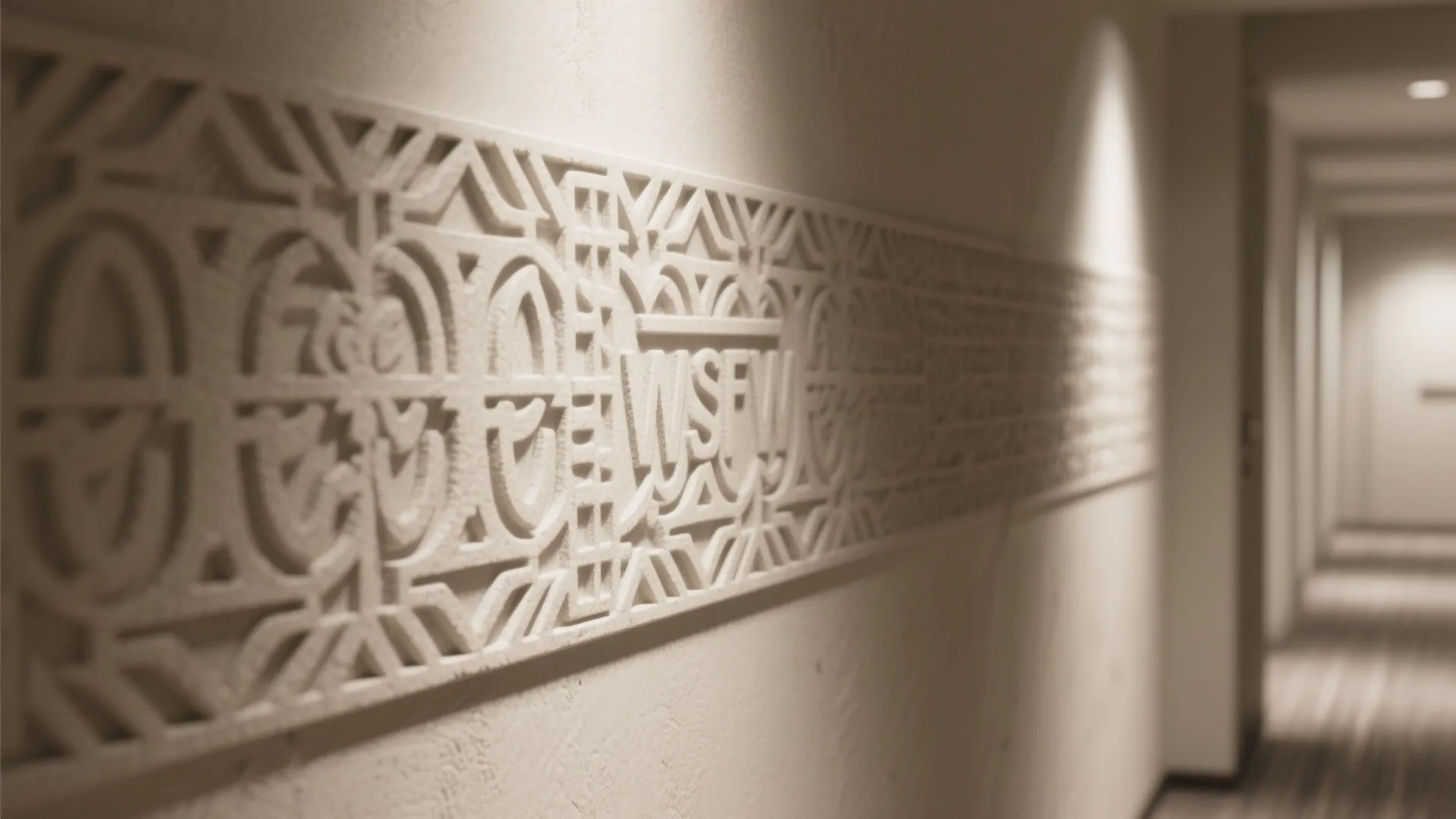 3. Stencil and low-relief patterns for graphic focus