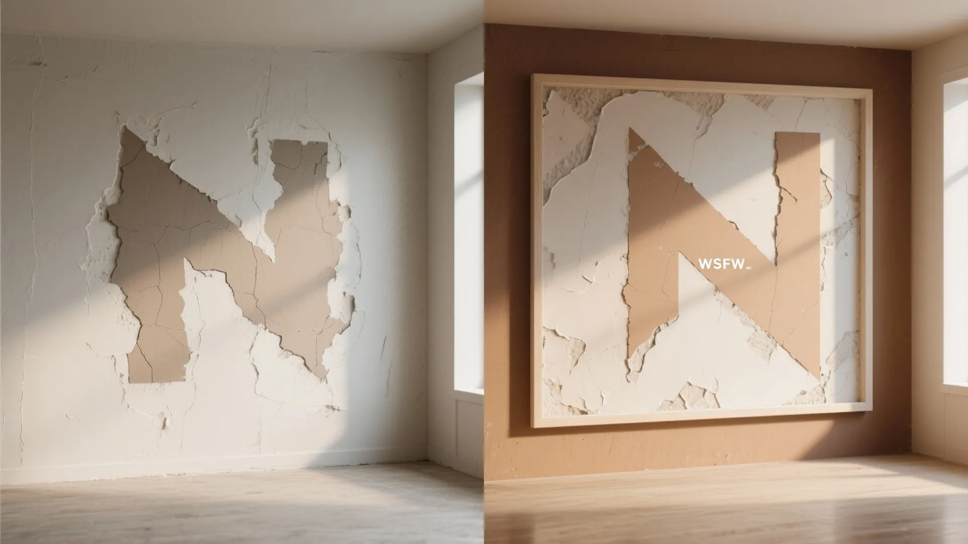 4. Negative-space stencil effects