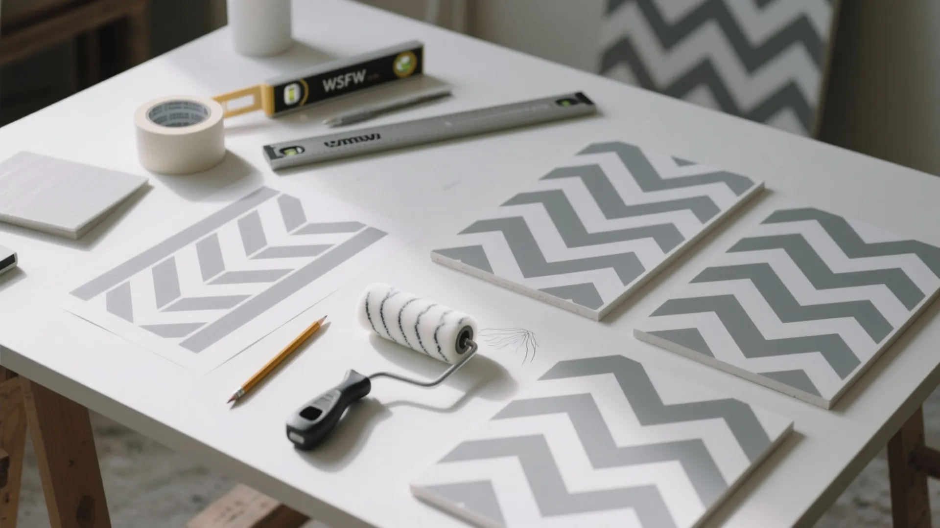 Geometric Stencils and Tape Patterns