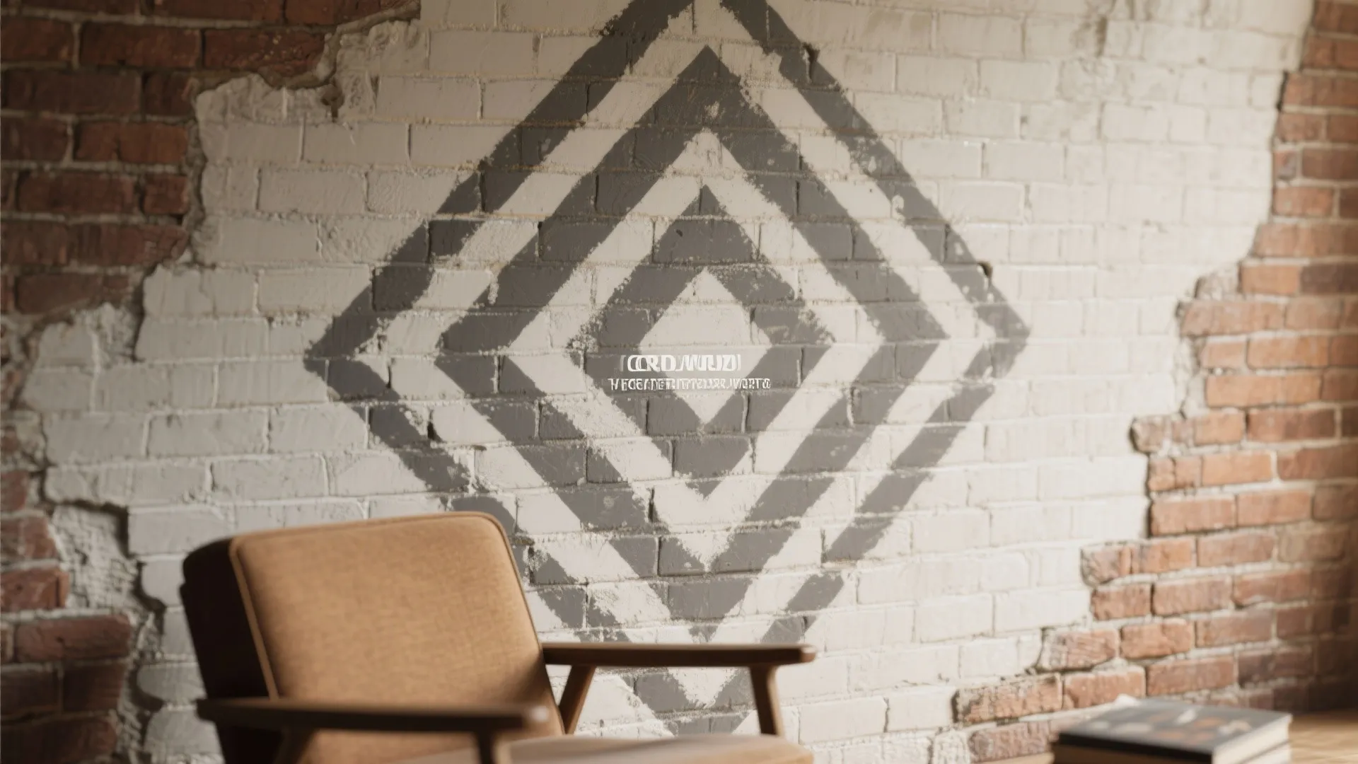 4. Stenciled Patterns and Geometric Overlays
