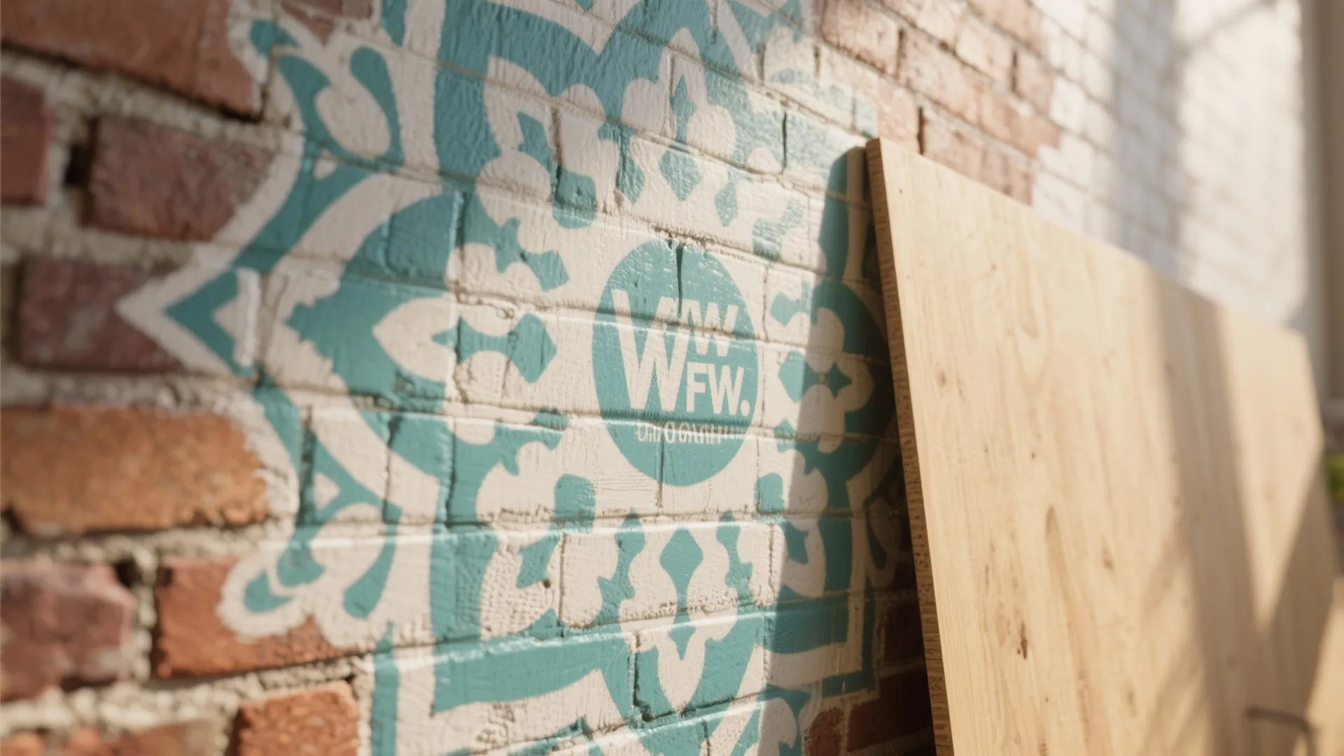 4. Stenciled Patterns and Murals for Personality