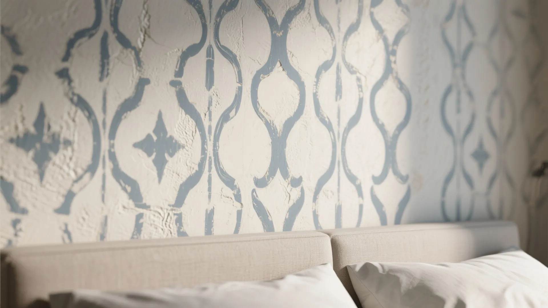 4. Stenciled Repeat Pattern