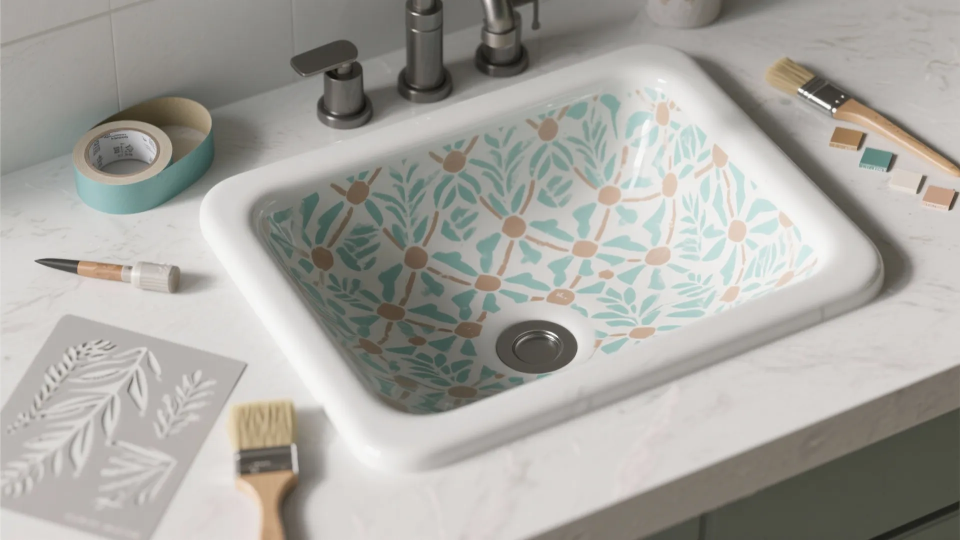 4. Patterned and Stenciled Designs