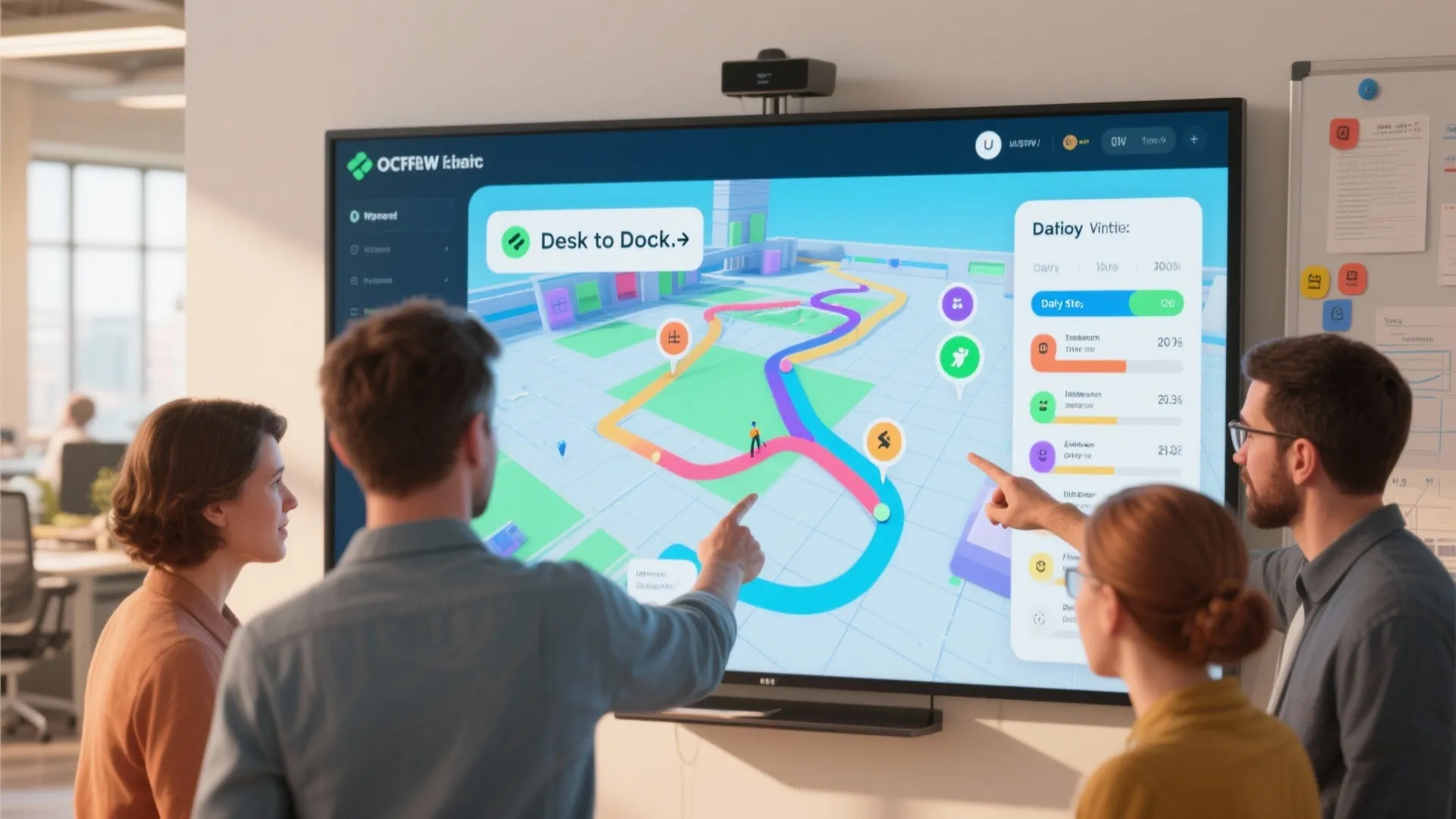 3. Desk-to-Dock Step Challenges with Visuals