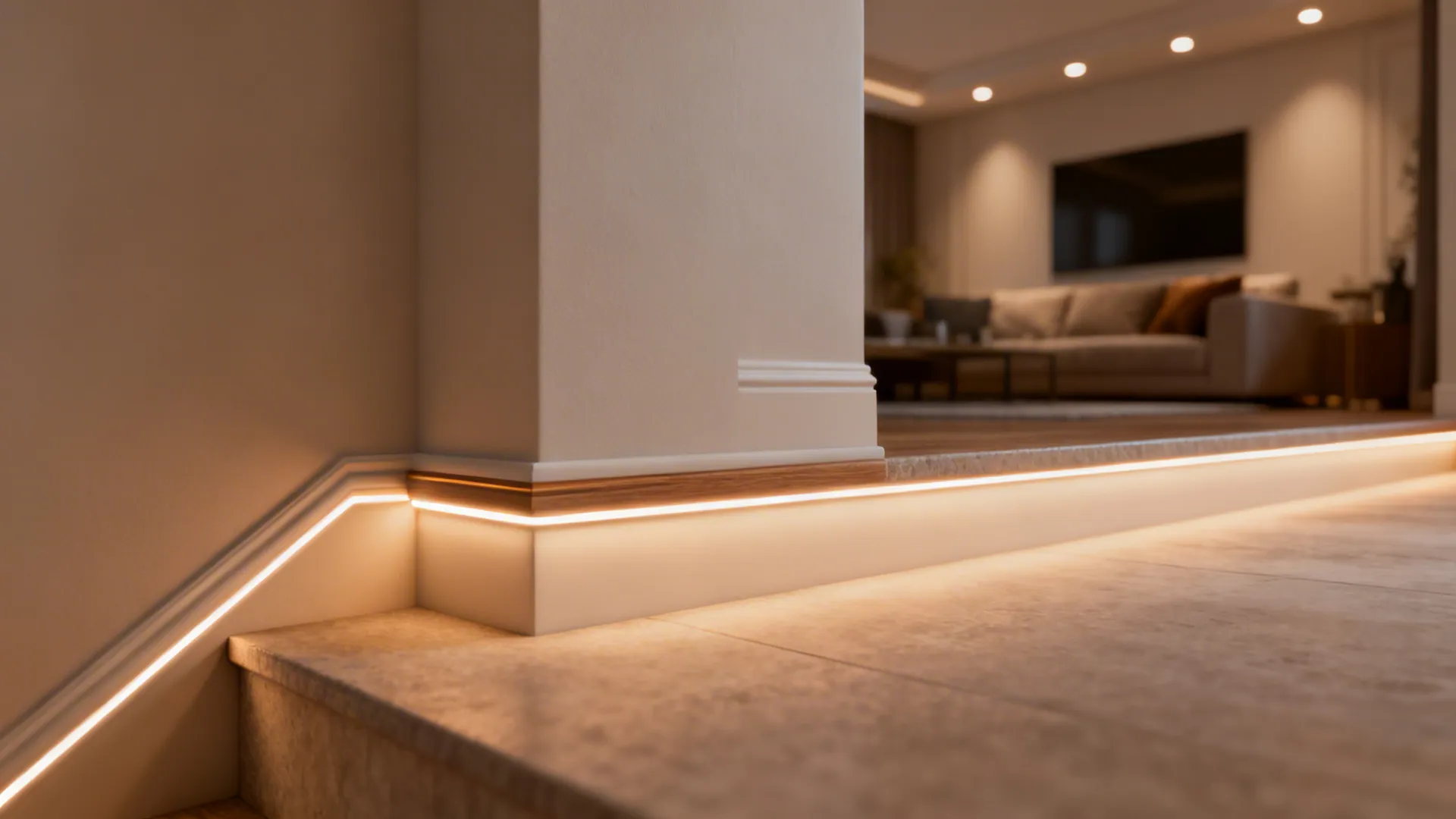 4. Bring in Gradual Lighting and Trim