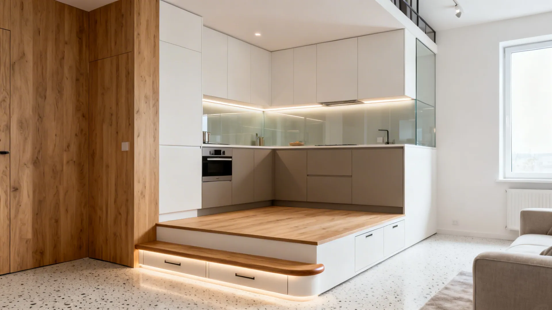 5 Smart Kitchen Step-Up Design Ideas for Small Spaces: My proven, space-savvy interior design strategies for a step-up kitchen that looks bigger, works smarter, and feels bespoke