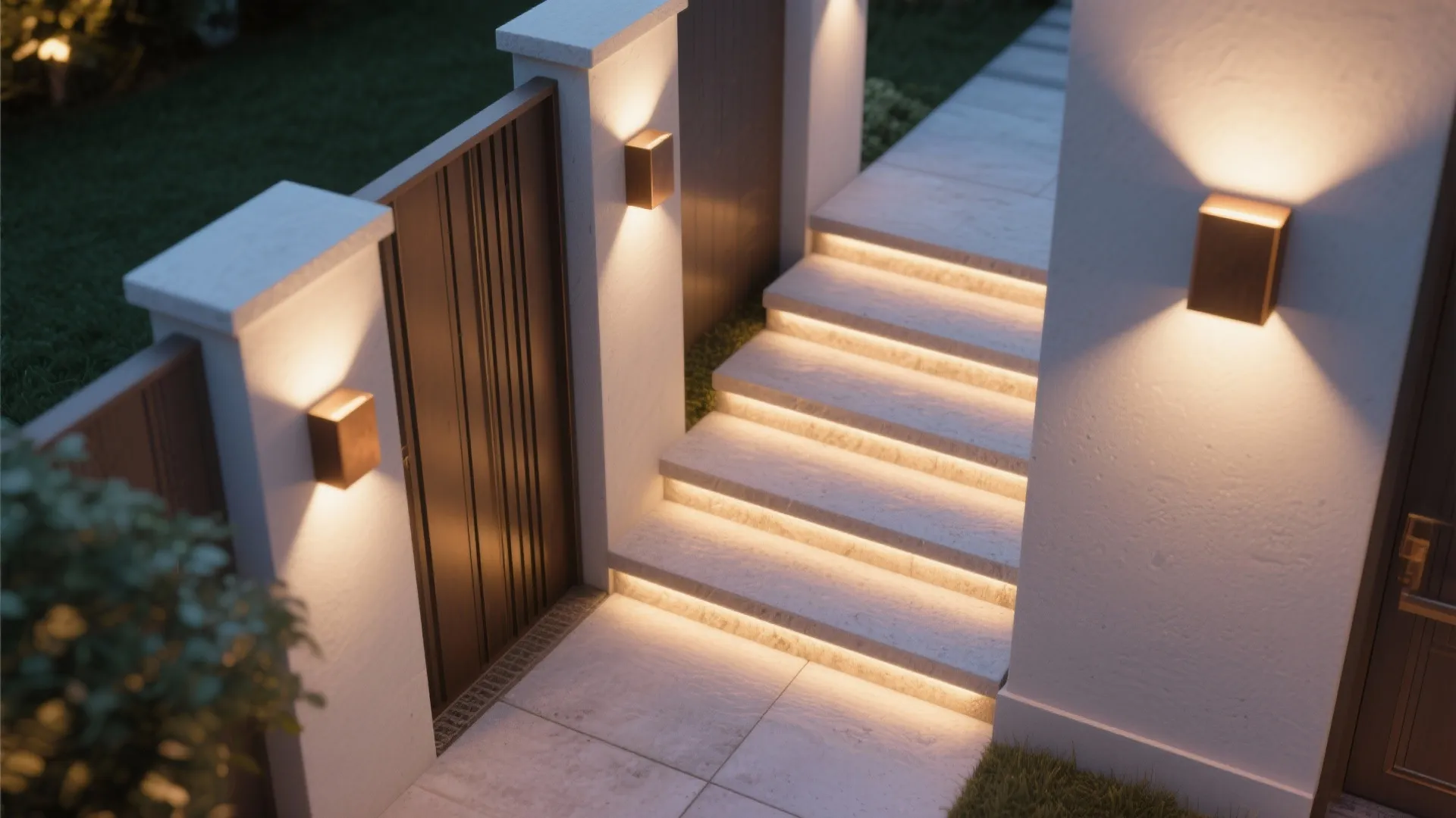 3. Integrated Step and Wall Combo