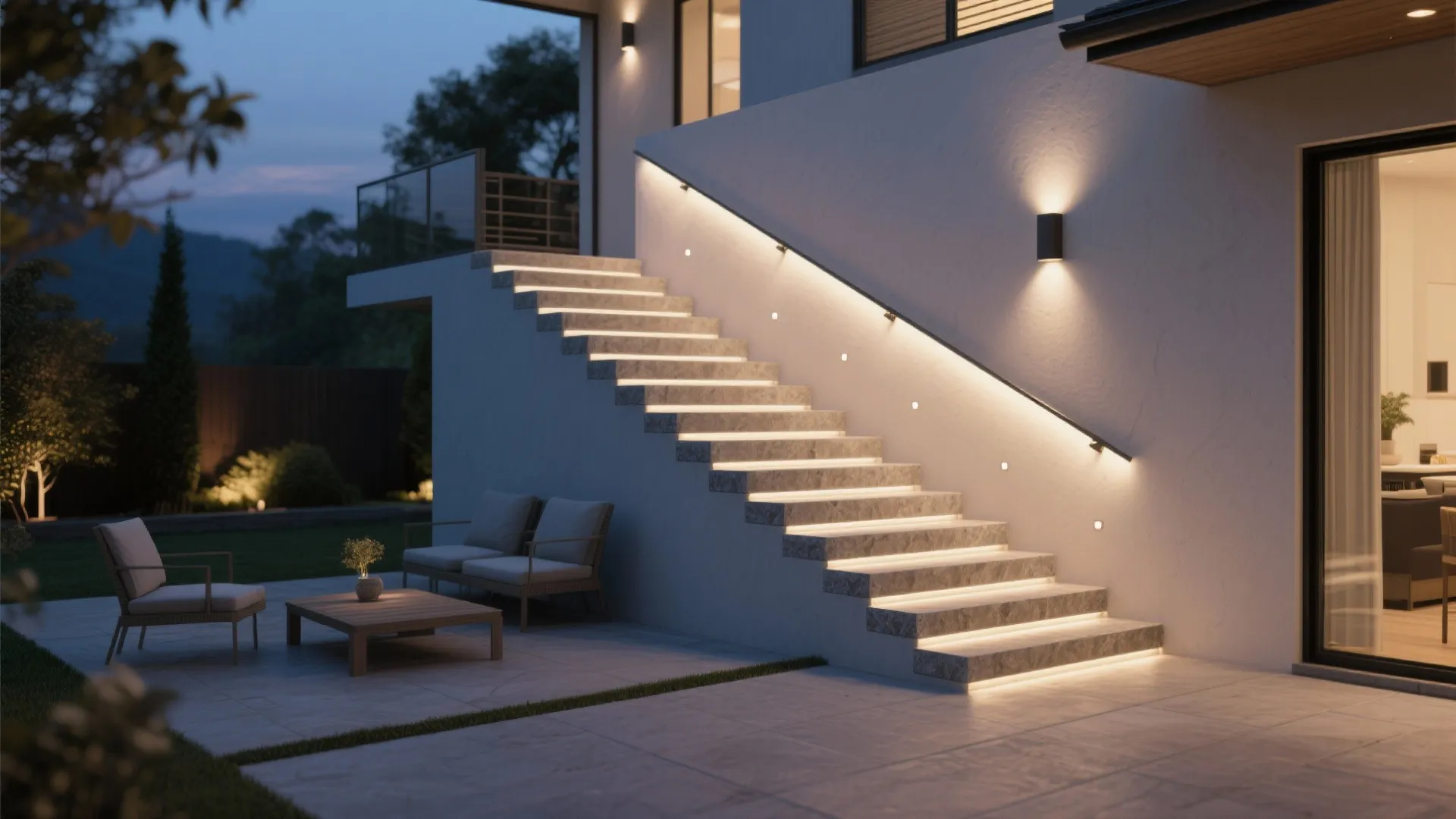 2. Integrated Step and Wall Washers