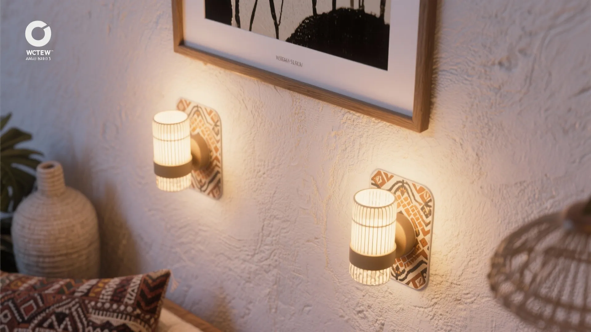 4. Decorative Stick-On Sconces for Accent Walls
