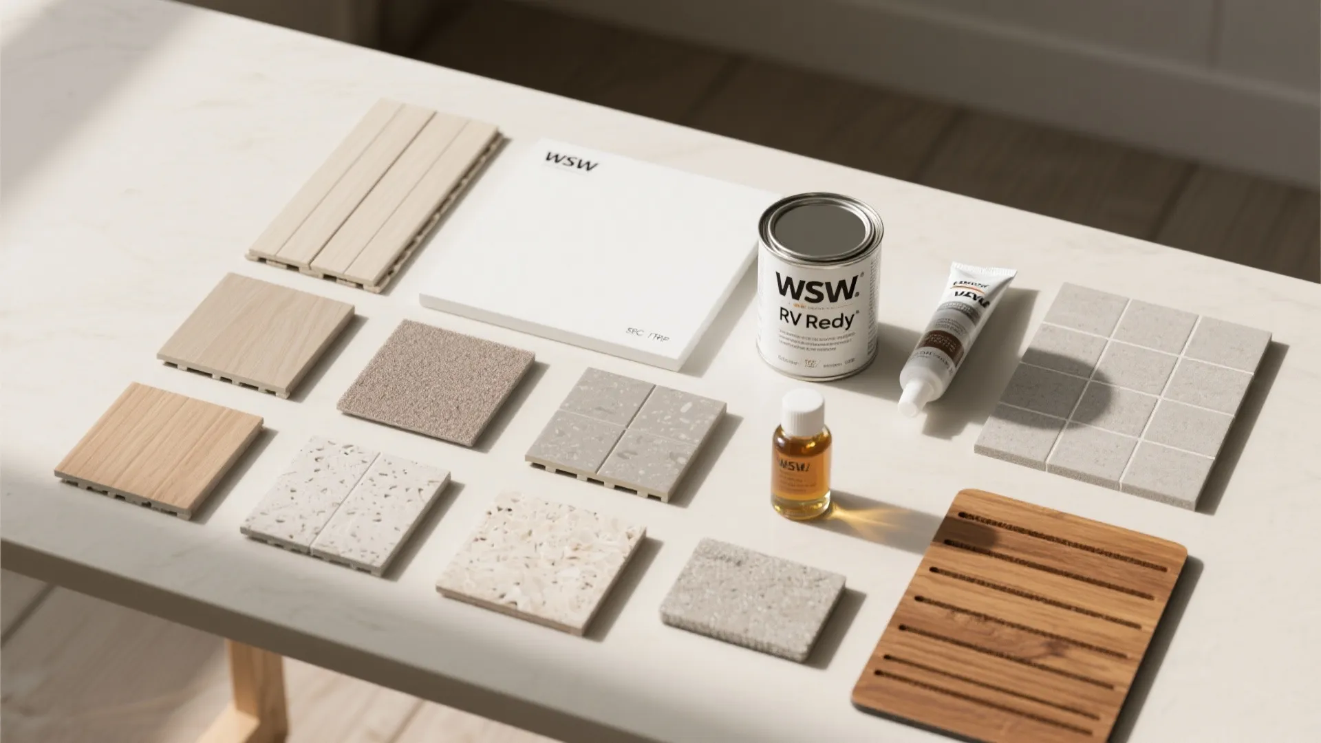 Stick-on surfaces that survive steam and sway