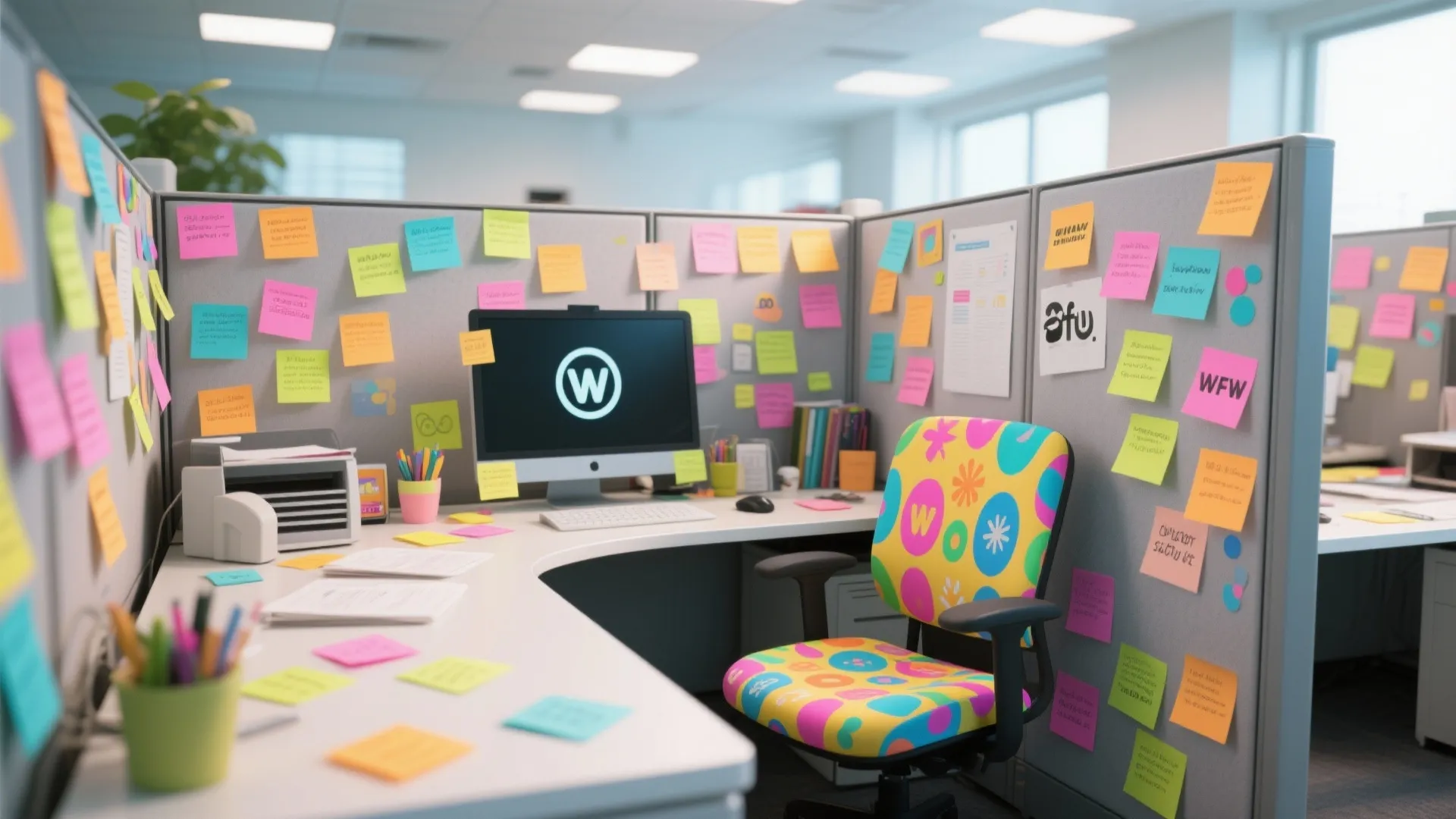 7. Sticky Note Explosion