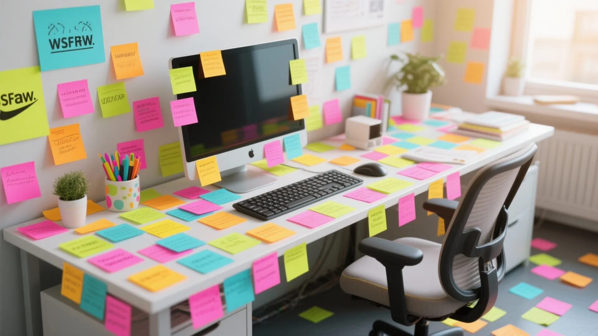 1. Sticky Note Explosion