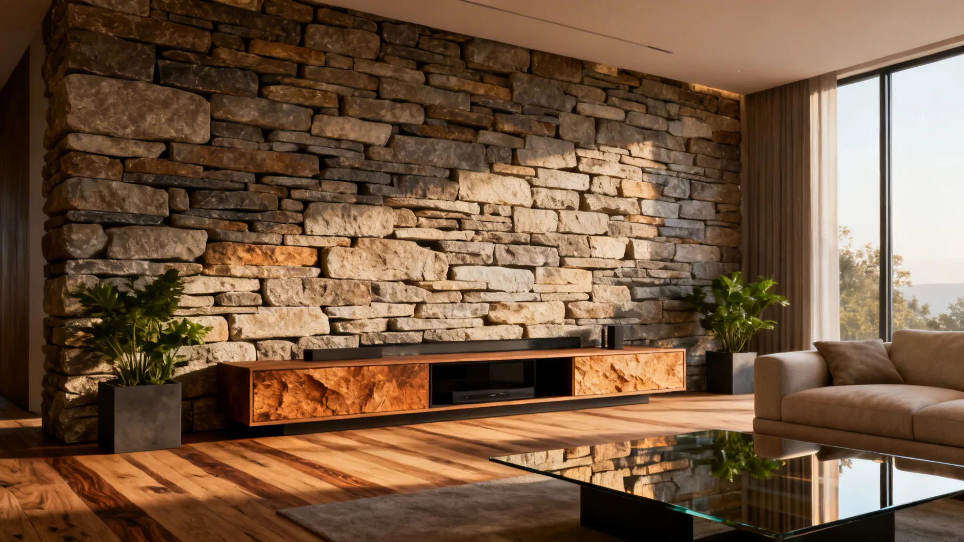 5 Stone Accent Wall Ideas for Living Rooms