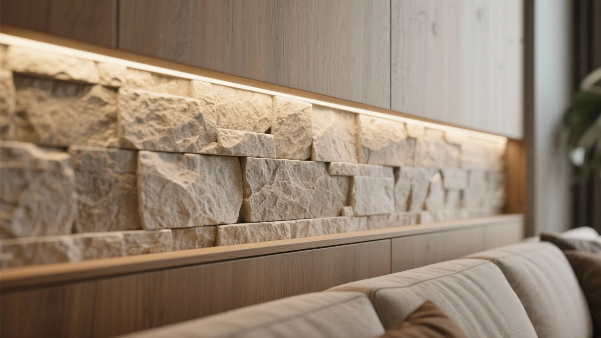 1. Thin stone veneer accent strip