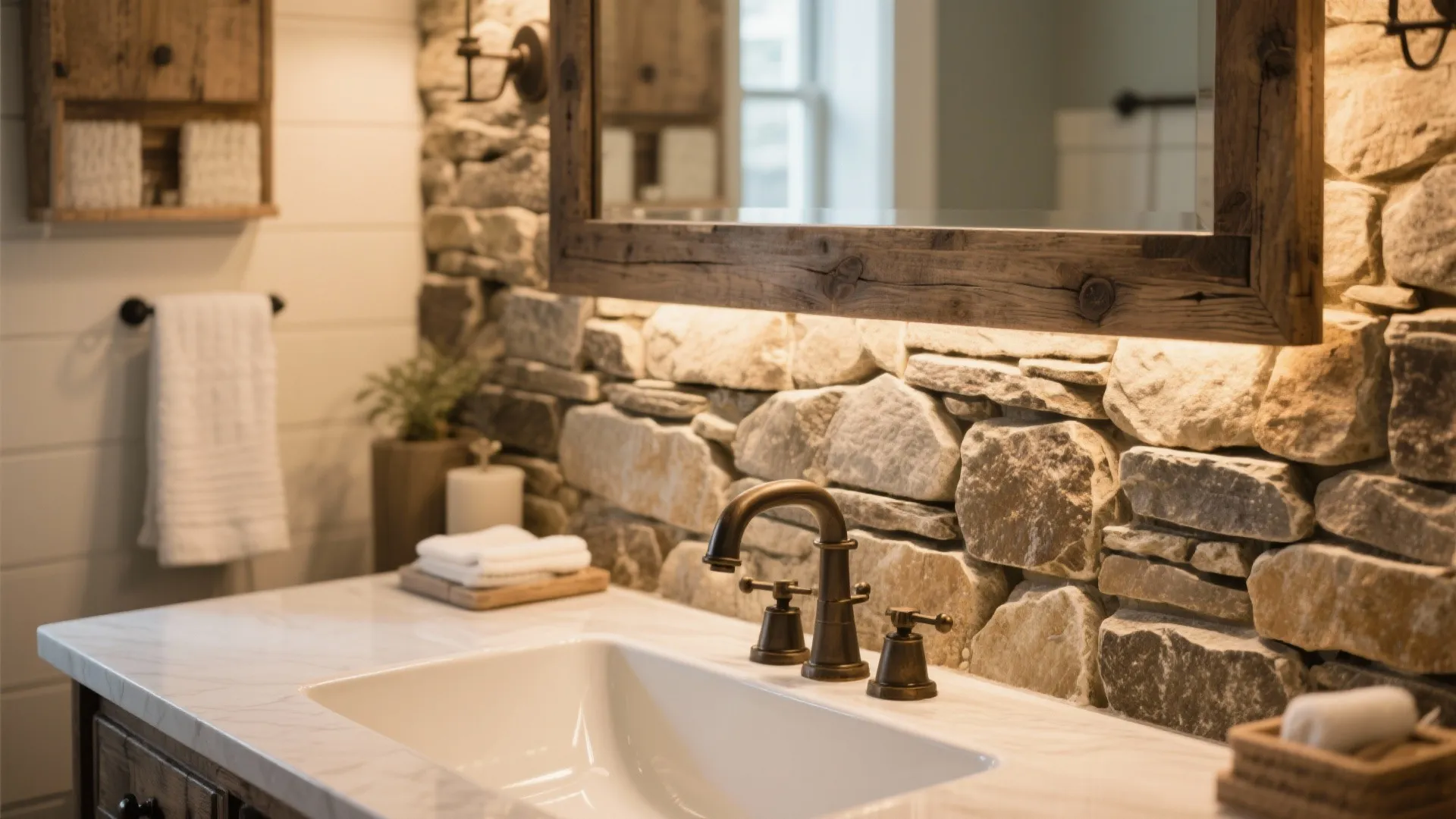 7. Stone or Brick Accents