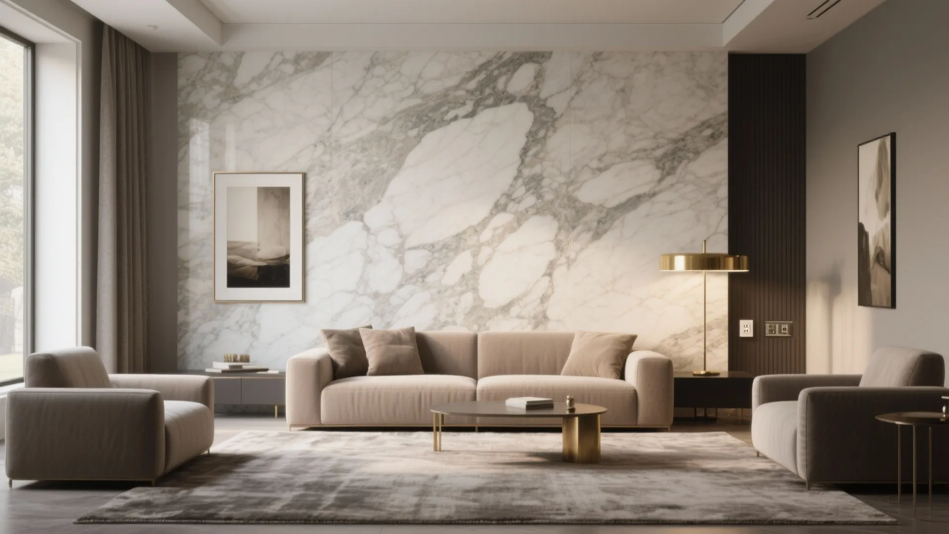 Statement Stone Backdrop: Slab, Veneer, or Faux Finish
