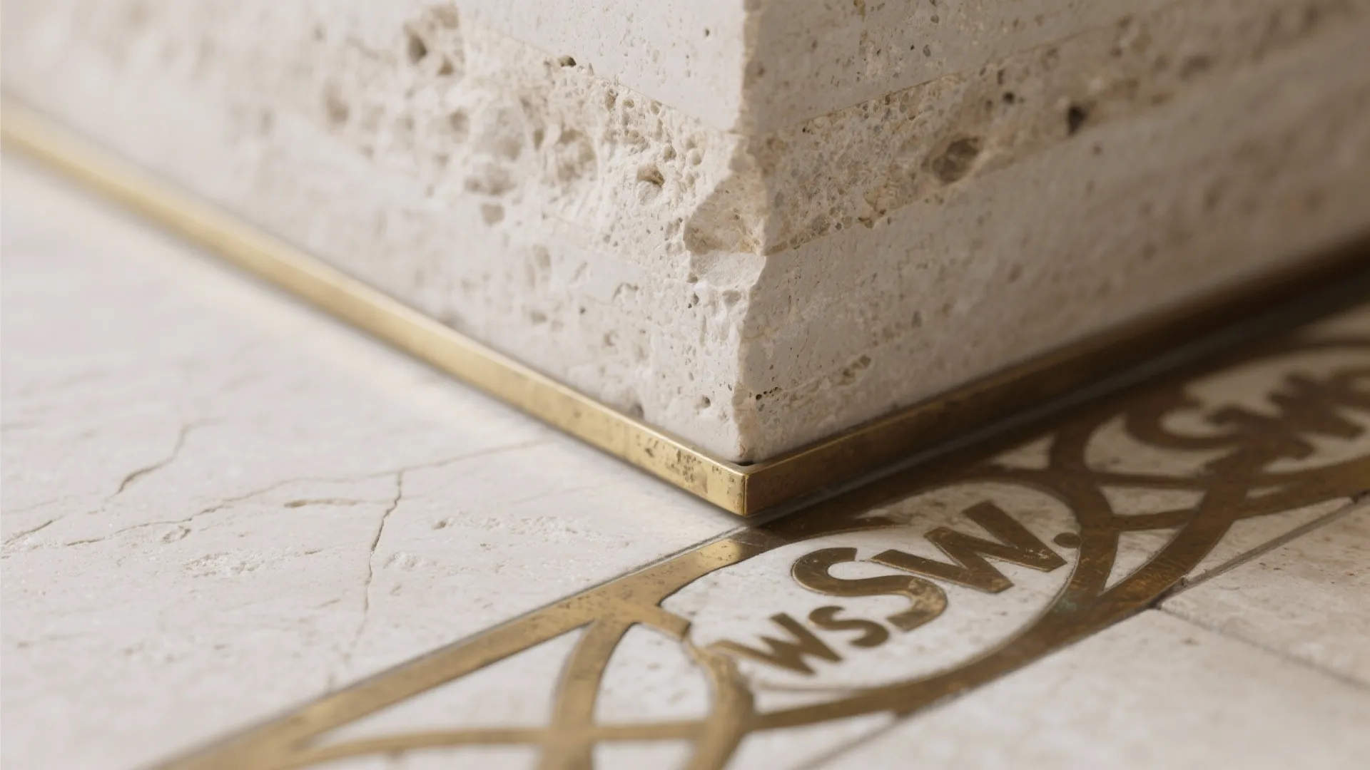 Material choreography: stone, metal, and warm neutrals