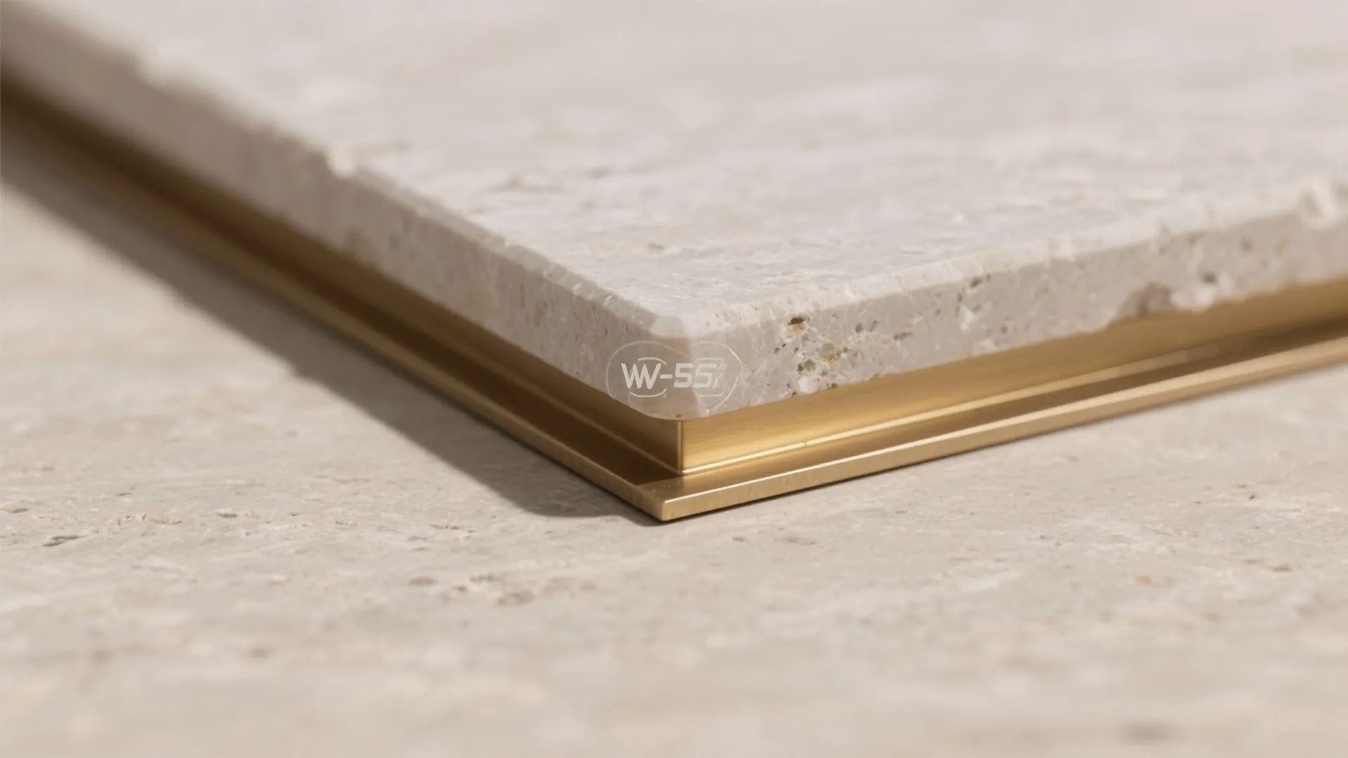 Stone-Led Backdrop with Brass Accents