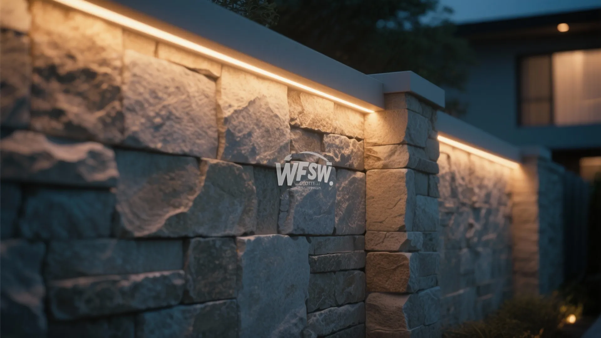 Stone Cladding with Lighting
