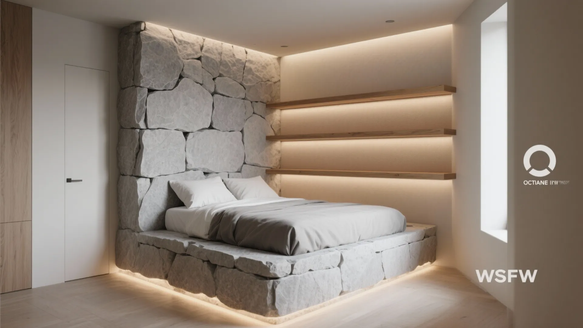 3. Corner stone feature — wrap for continuity