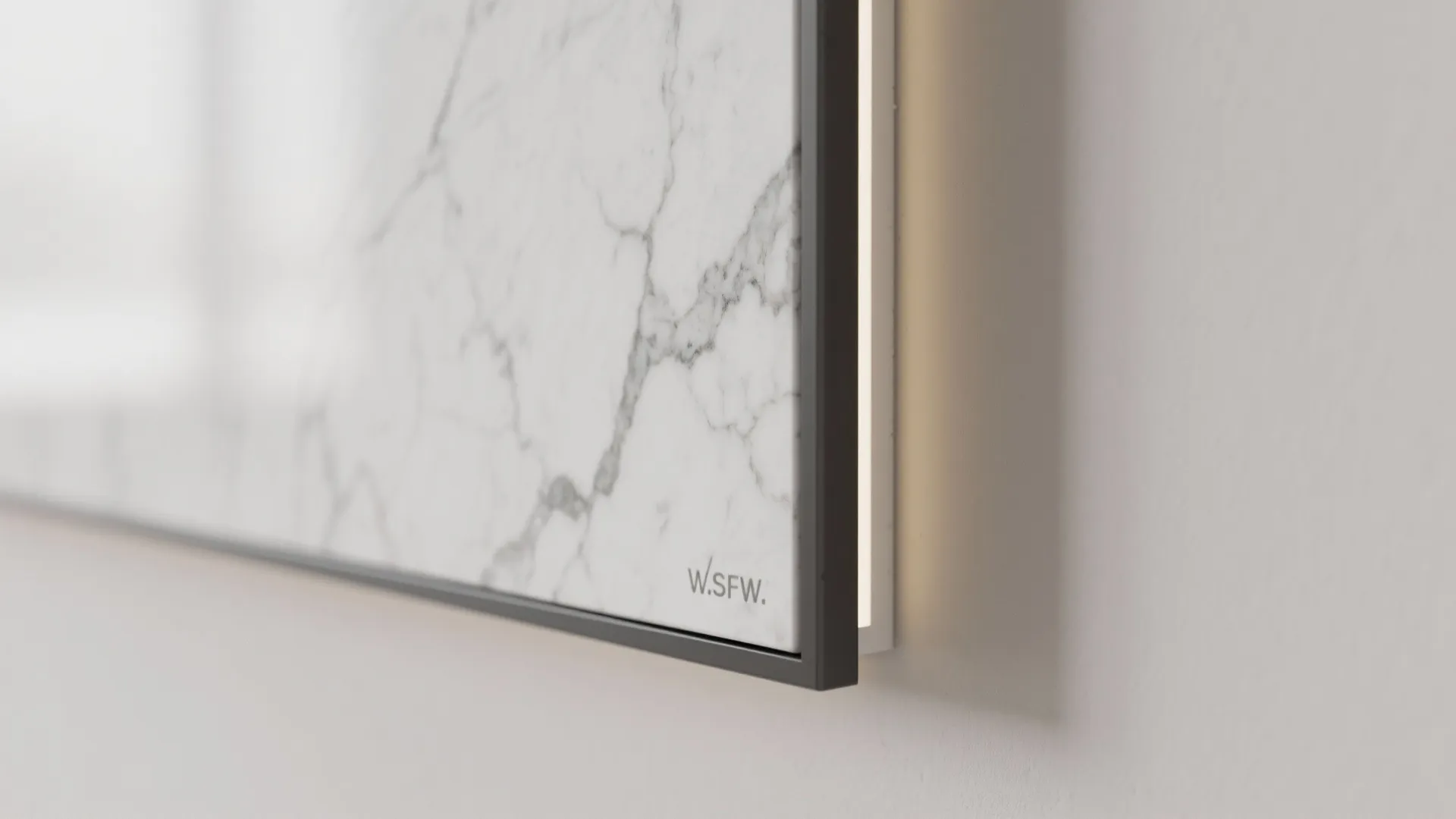 Stone or sintered surface TV backboard