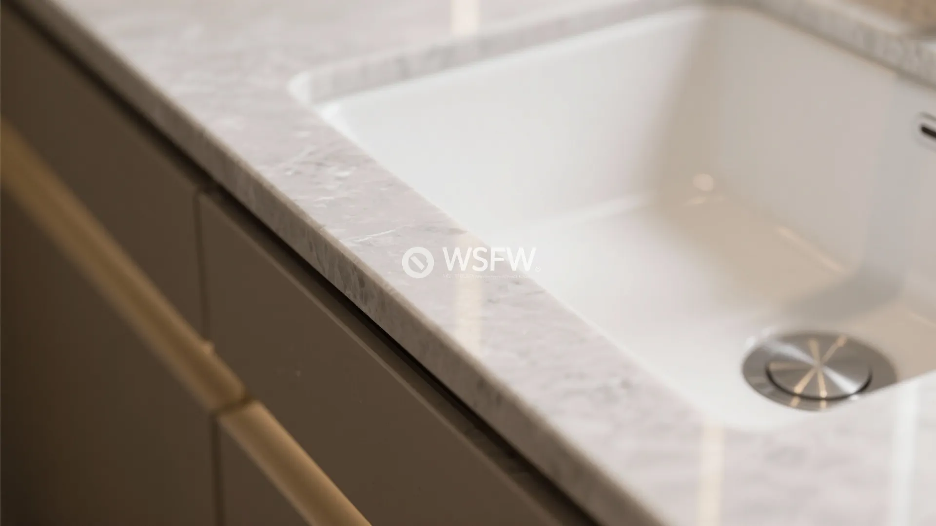 5) Stone Slab Ledge with Undermount Sink