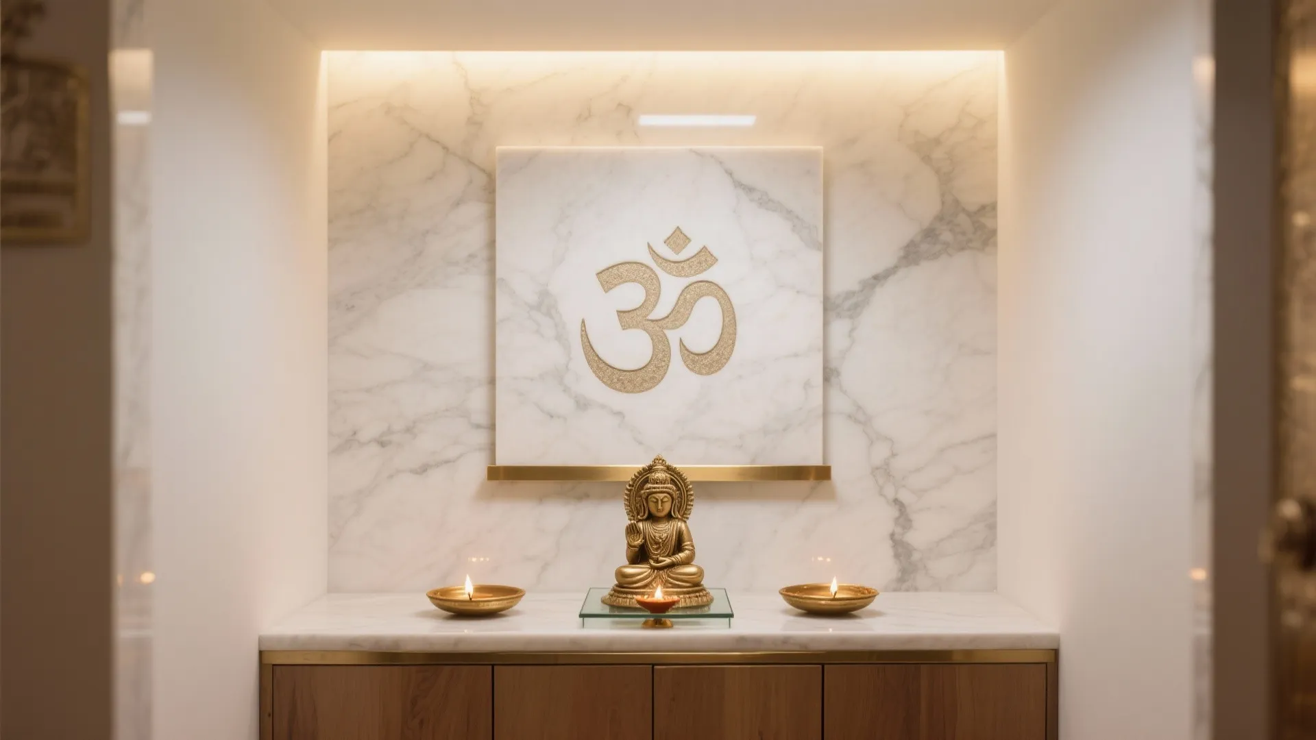 Marble or Stone Panel with Etched Motifs