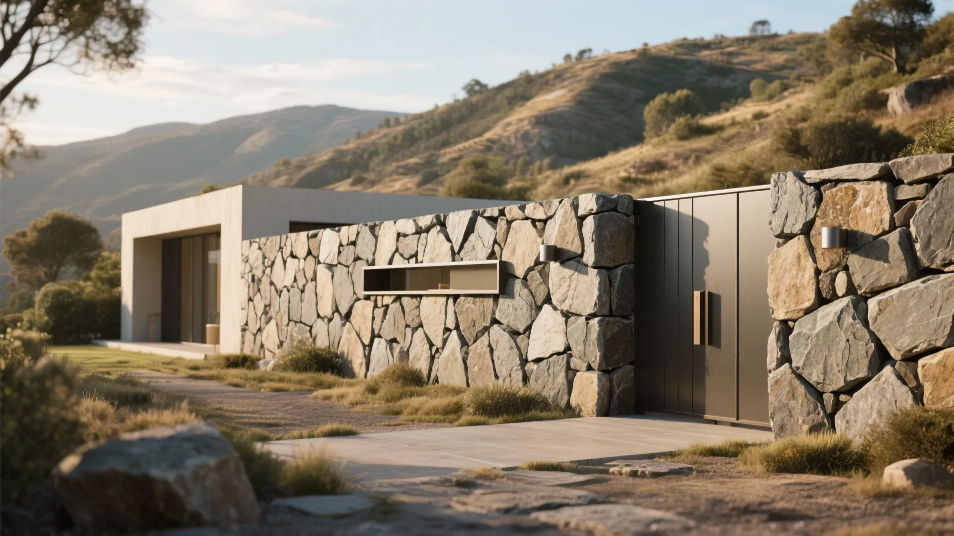 Textured Stone Facade