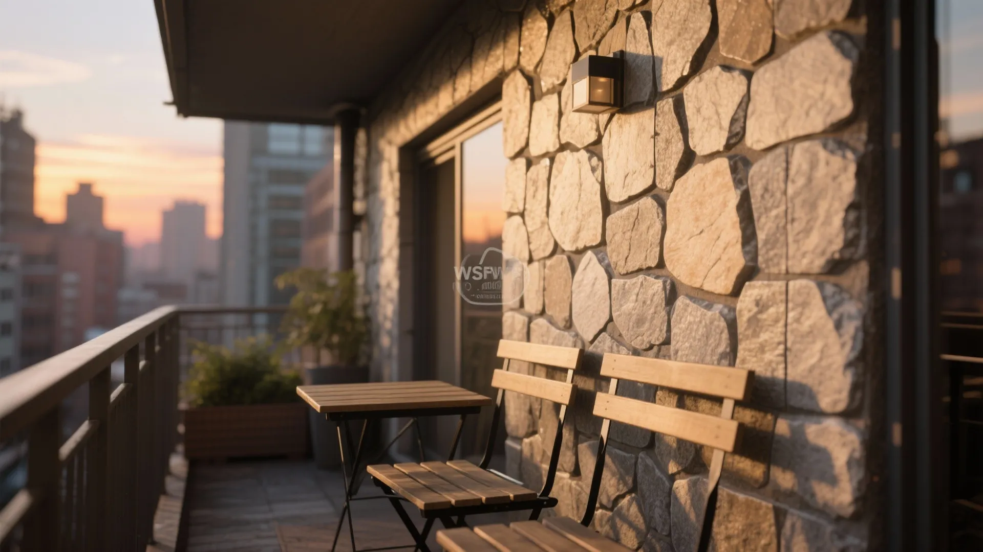 2. Textured Stone Finish