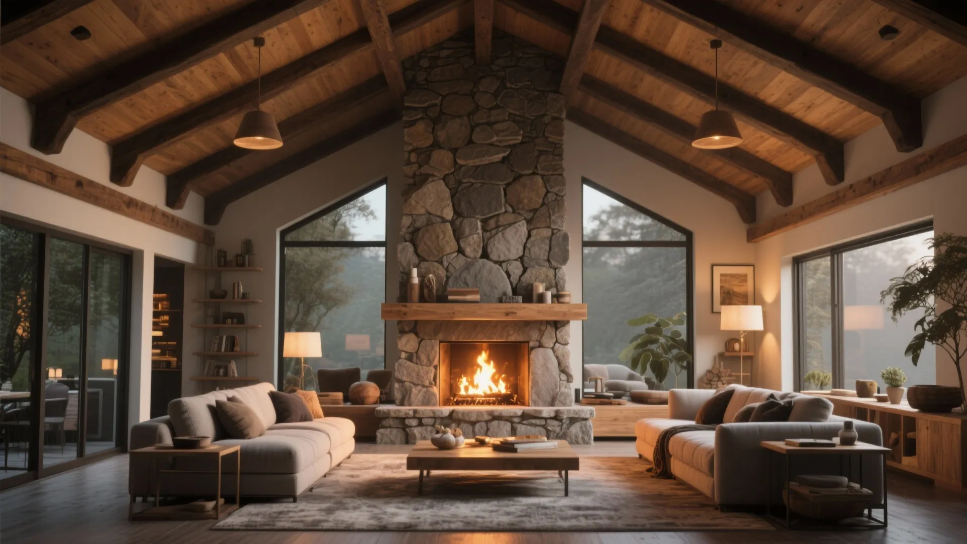 5. Statement Fireplace Design