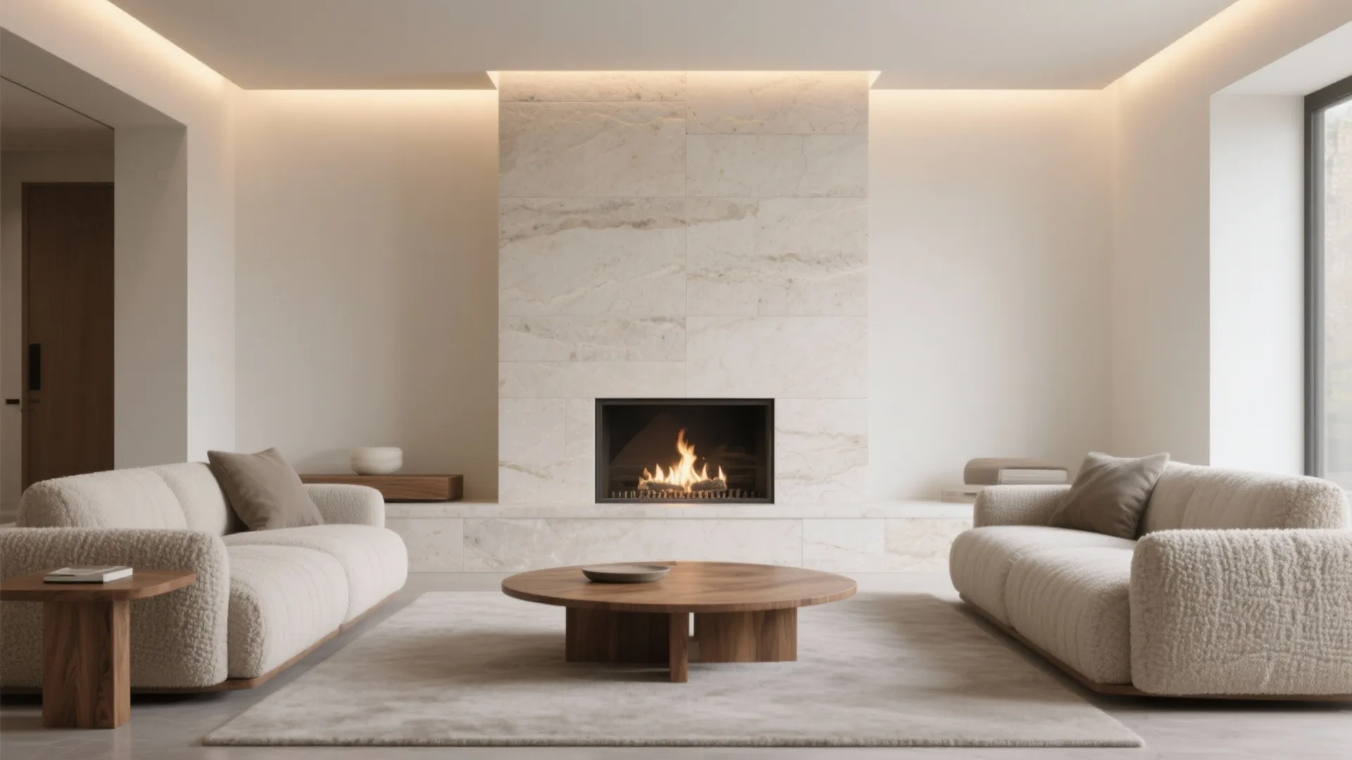 Stone-look porcelain for warm minimalism