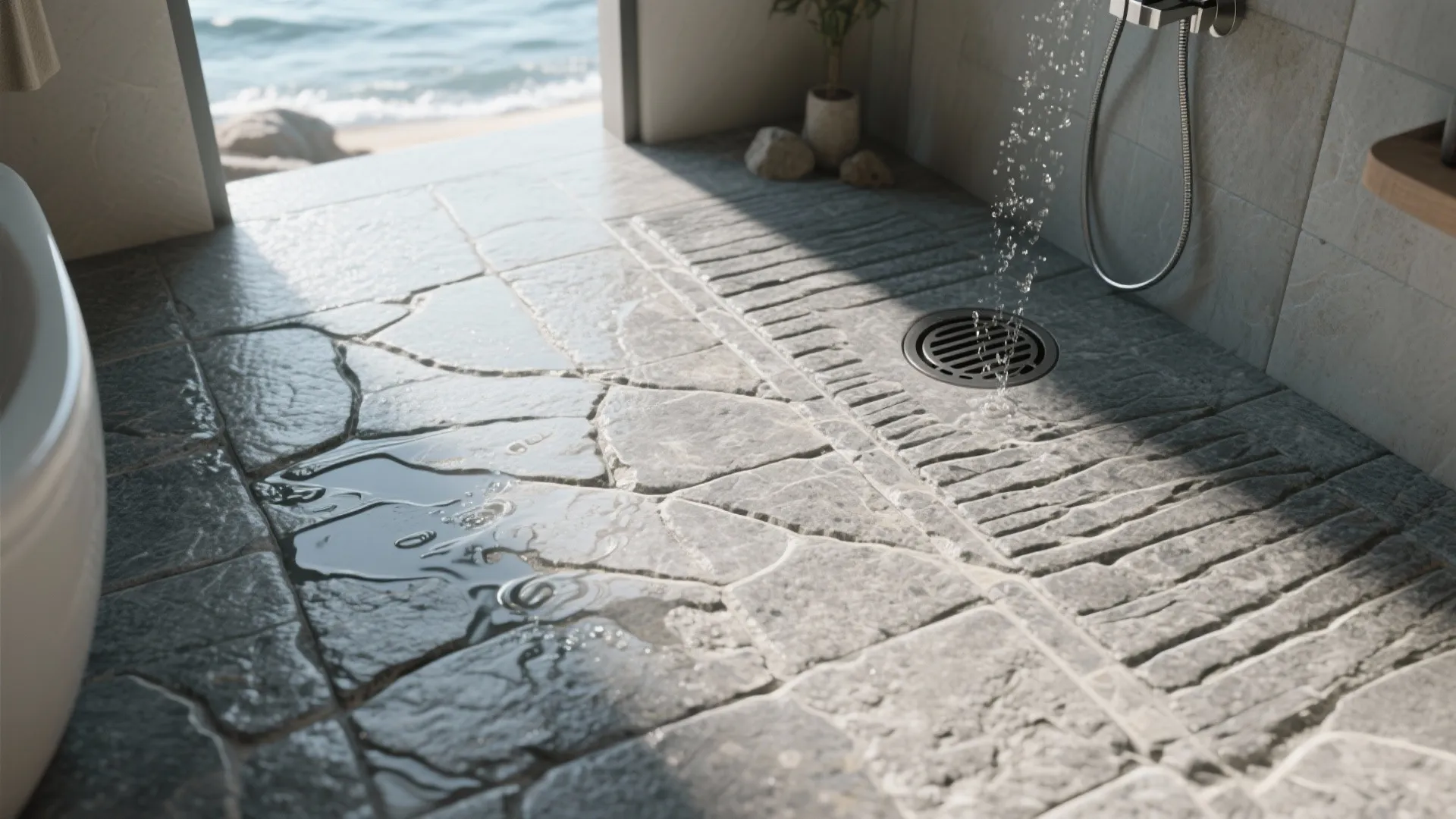 Grooved Stone and Smart Drainage