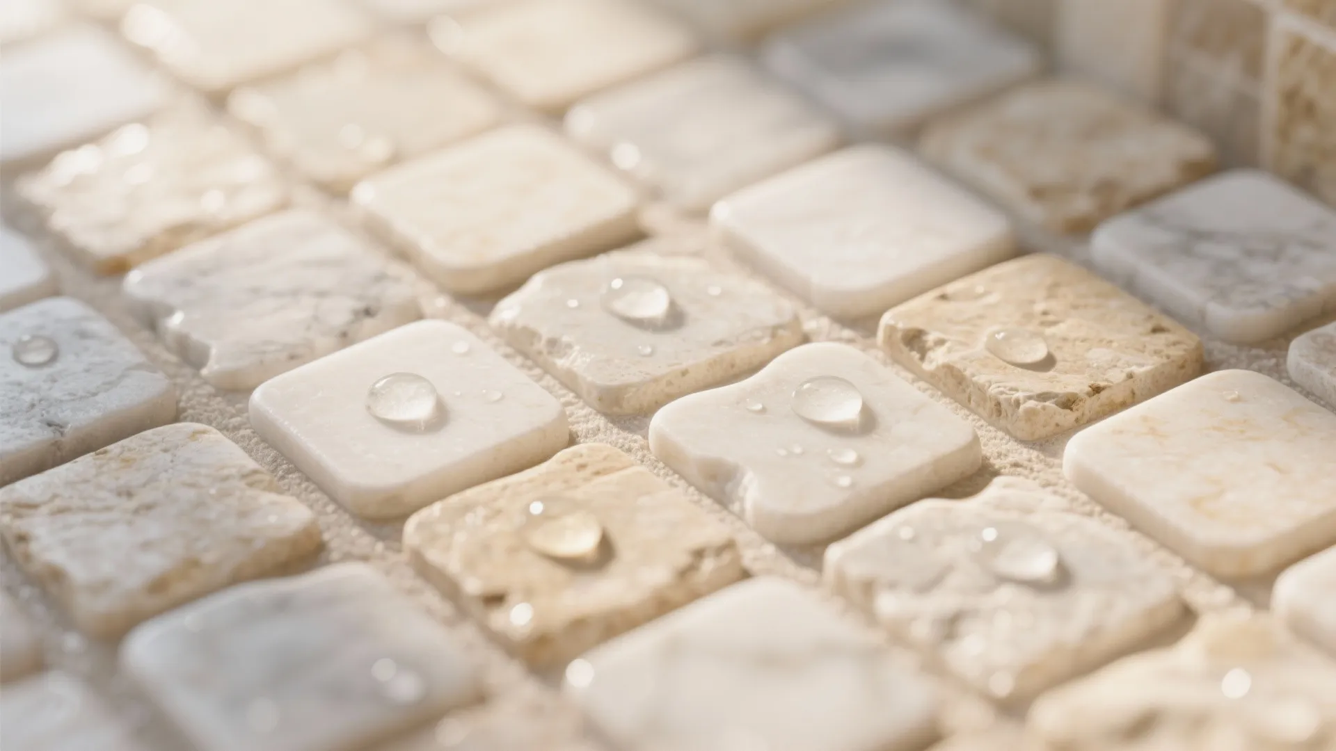 Honed or Tumbled Natural Stone (With Smart Sealing)