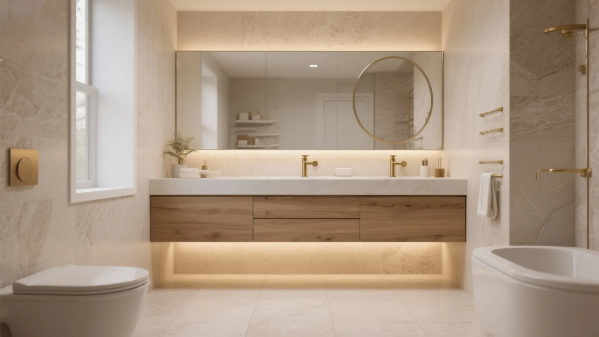 Textured Stone-Look Tiles for Warmth